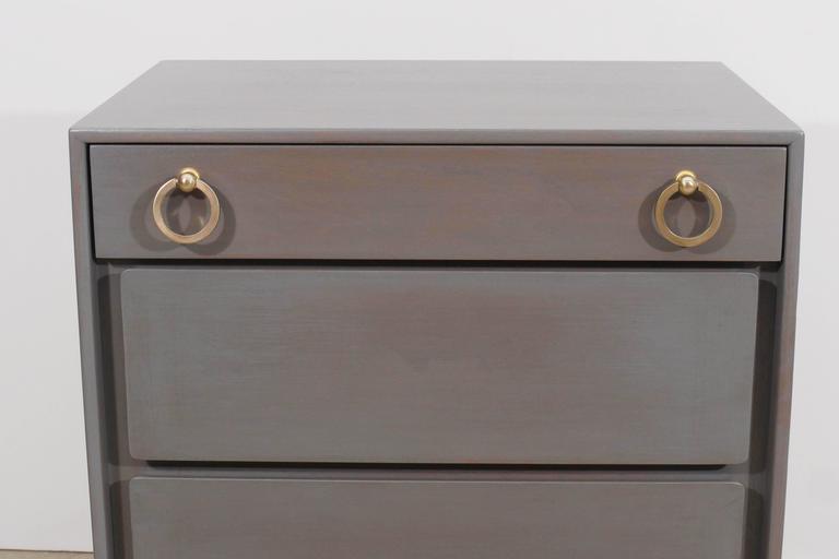 Pair of Midcentury Driftwood Grey Night Stands at 1stdibs