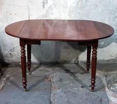 Charming Early 19th Century French Walnut Child's Dining Table with One Leaf