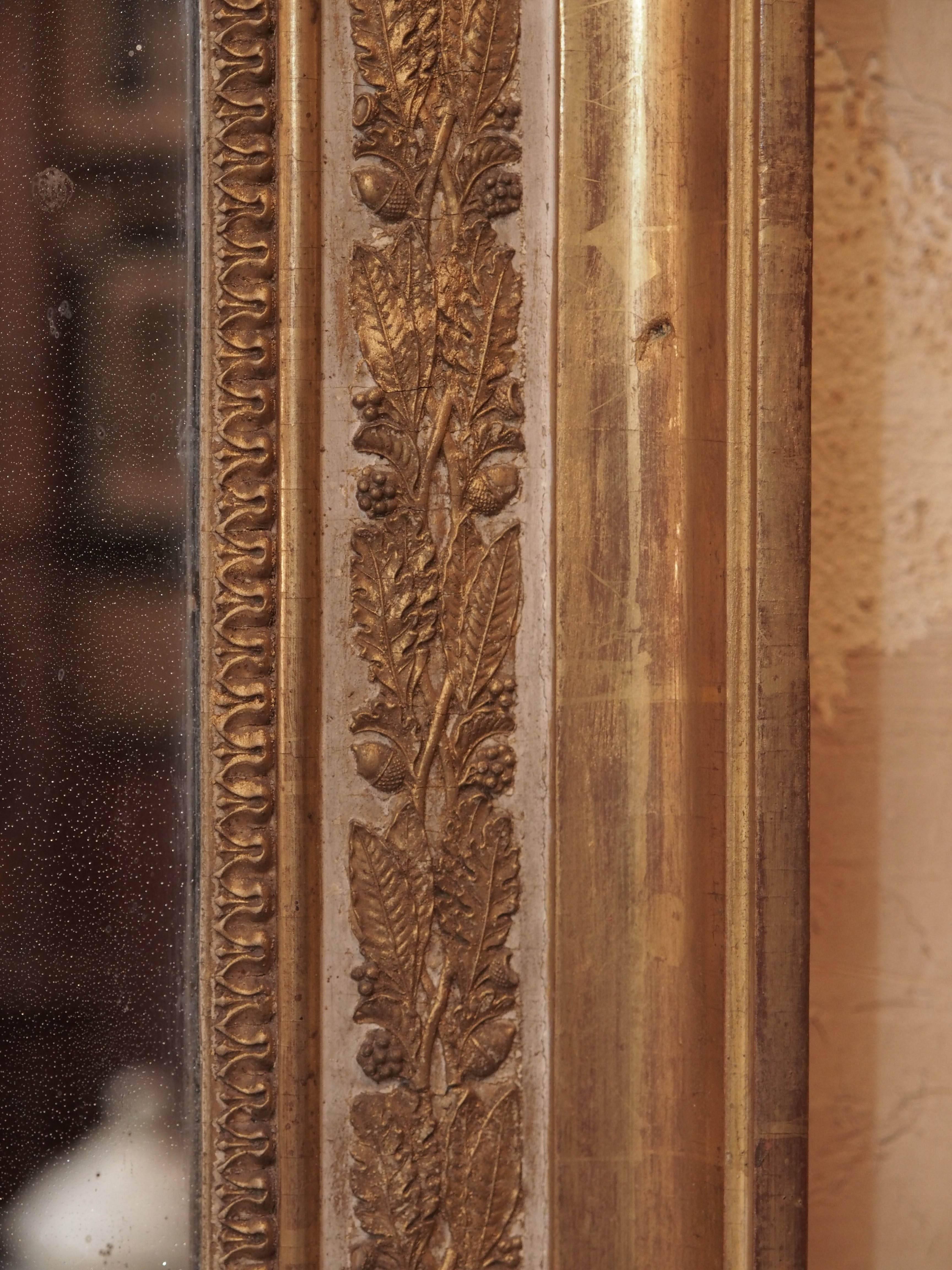 Gilt French Louis XVI Period Carved and Gilded Mirror, circa 1790