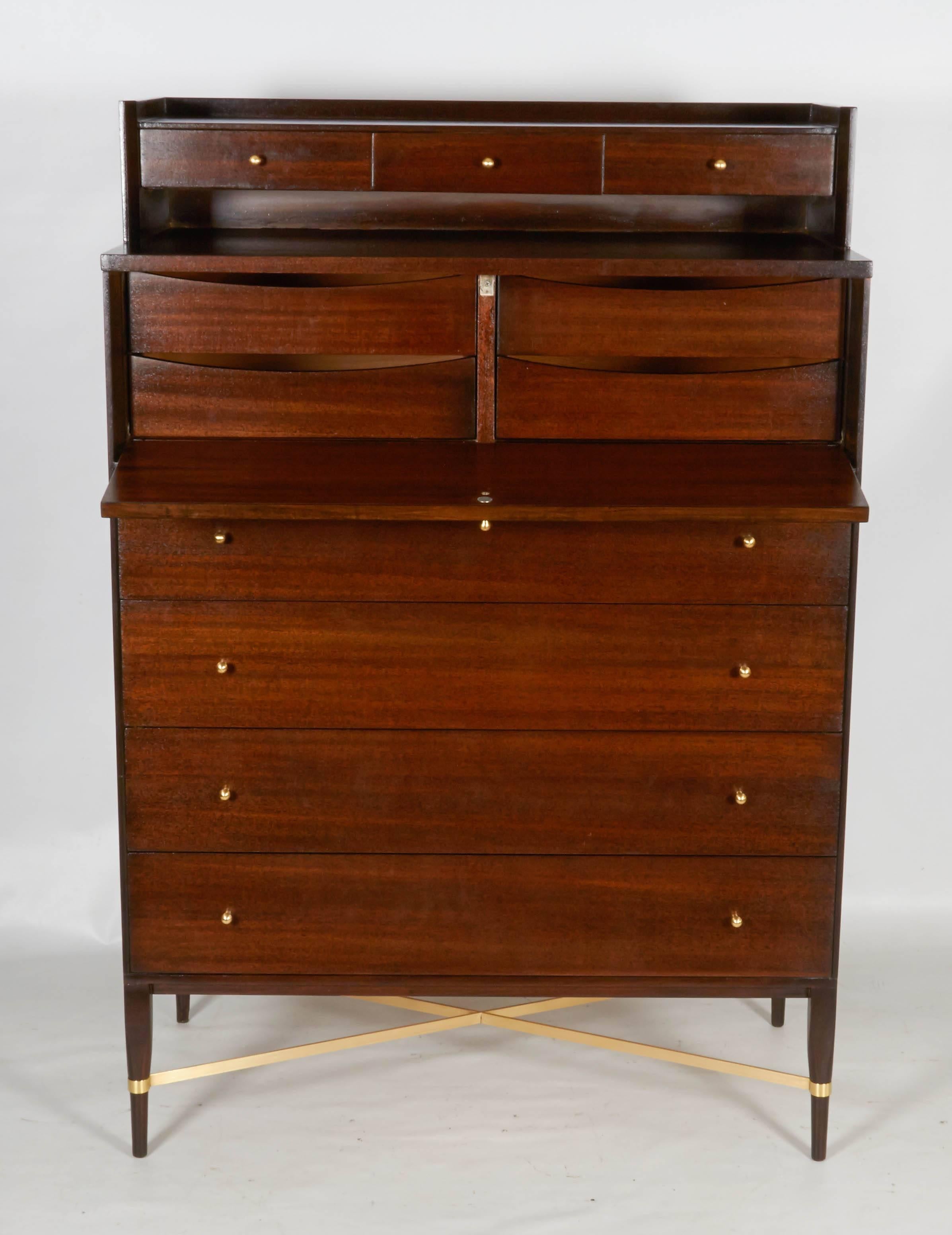 Mid-Century Modern Tall and Handsome Gentleman's Chest by Paul McCobb for Calvin