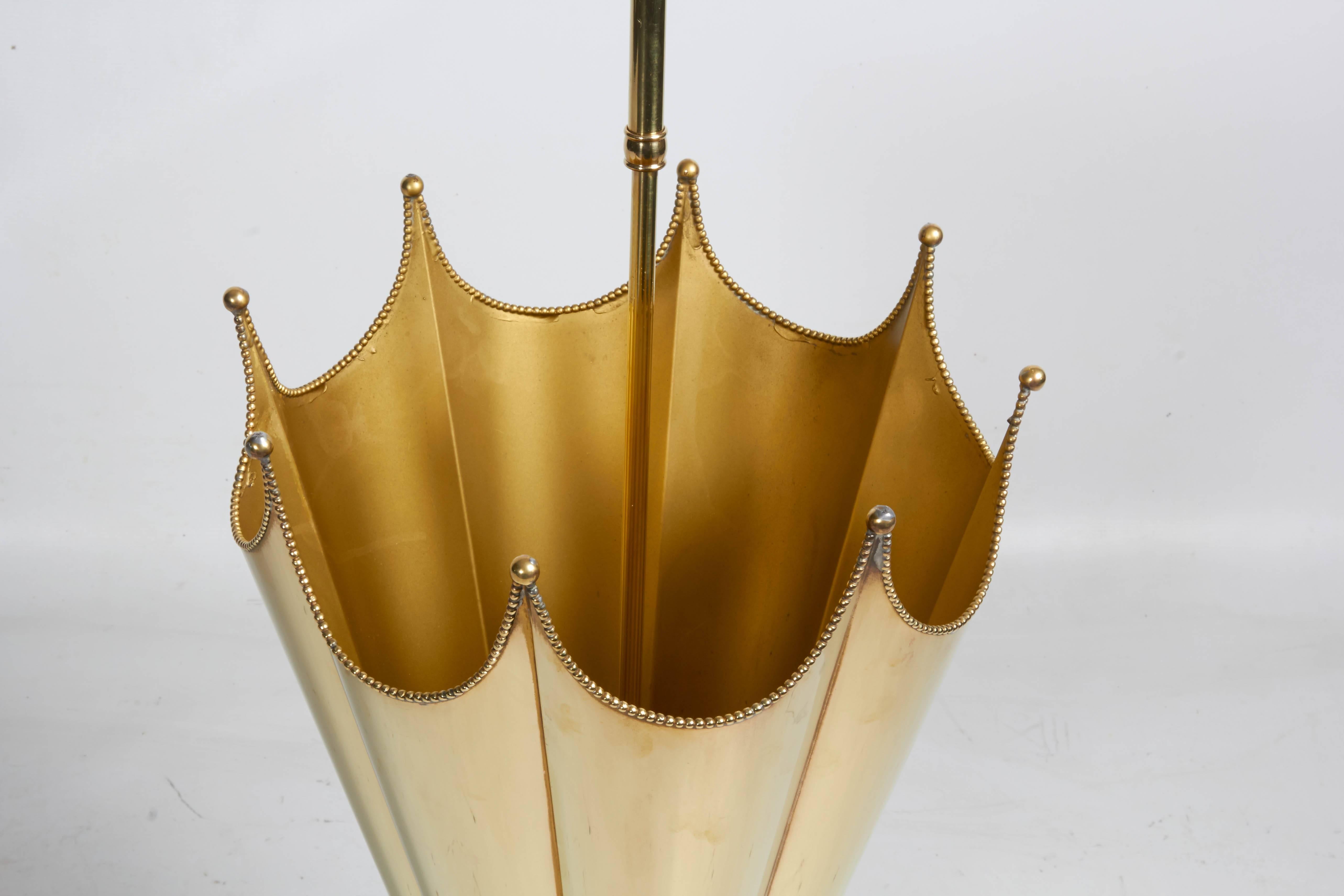 English Charming Brass Umbrella Stand