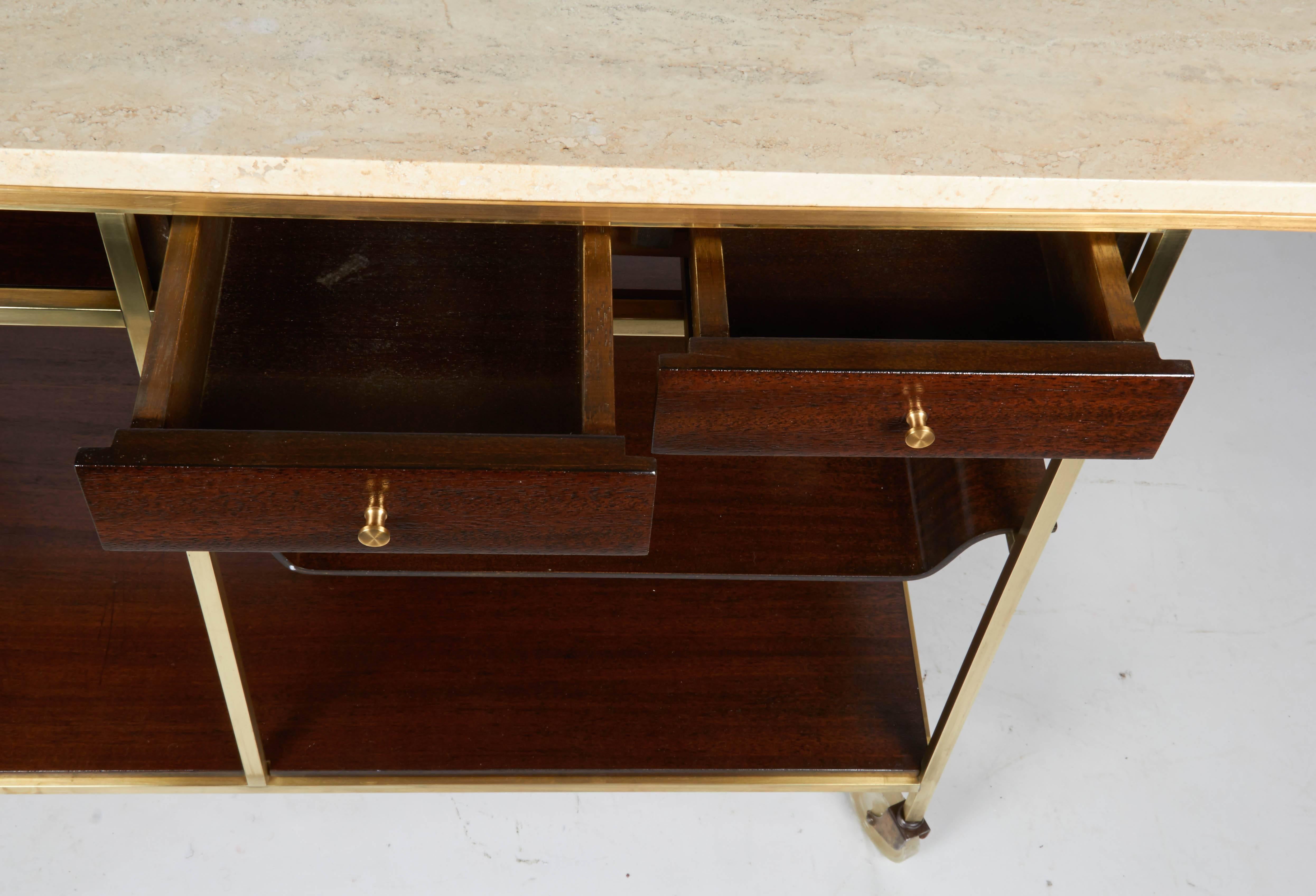 20th Century Bar or Serving Cart by Paul McCobb for Calvin