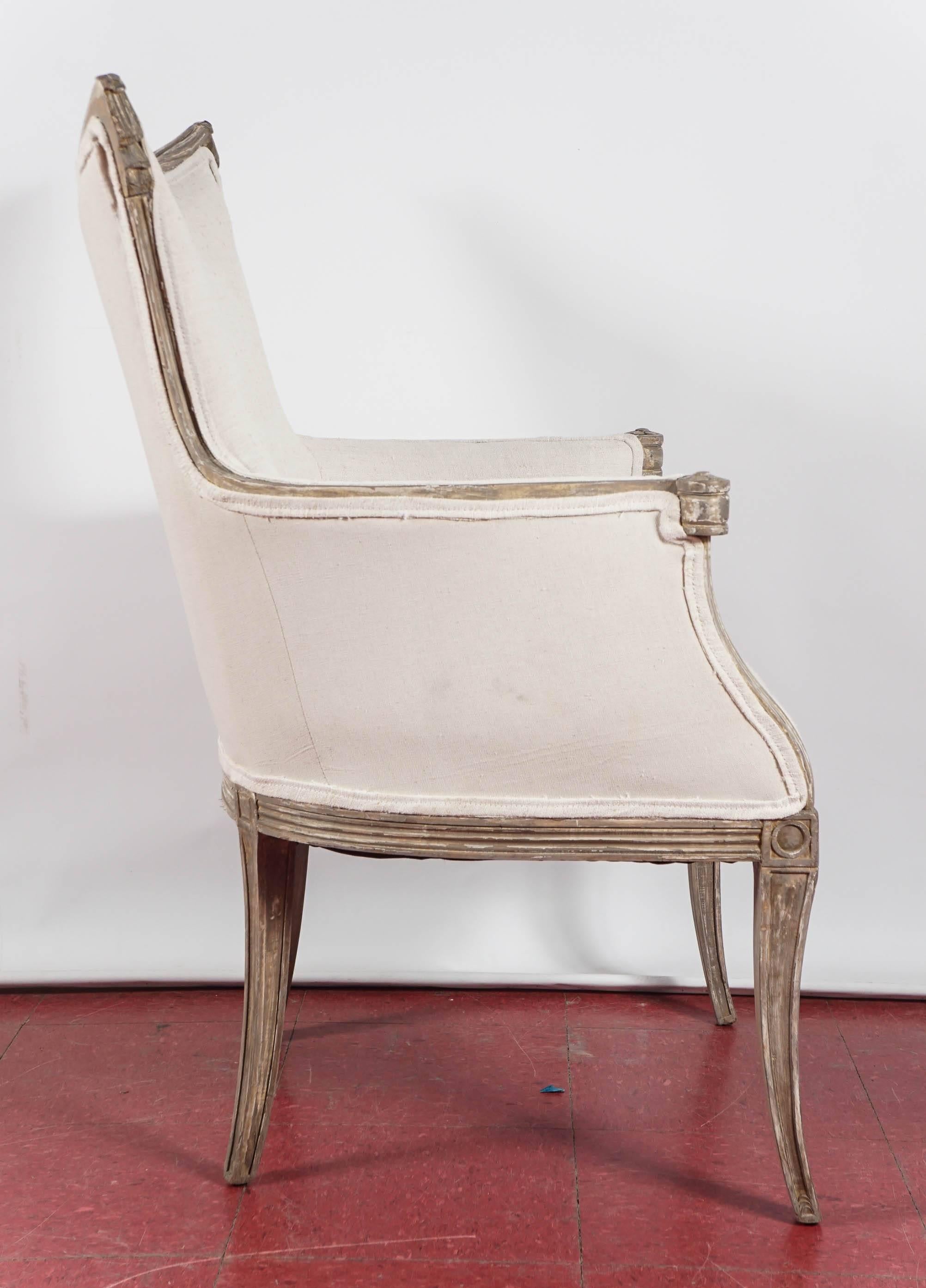 Italian Pair of Regency Inspired Armchairs For Sale