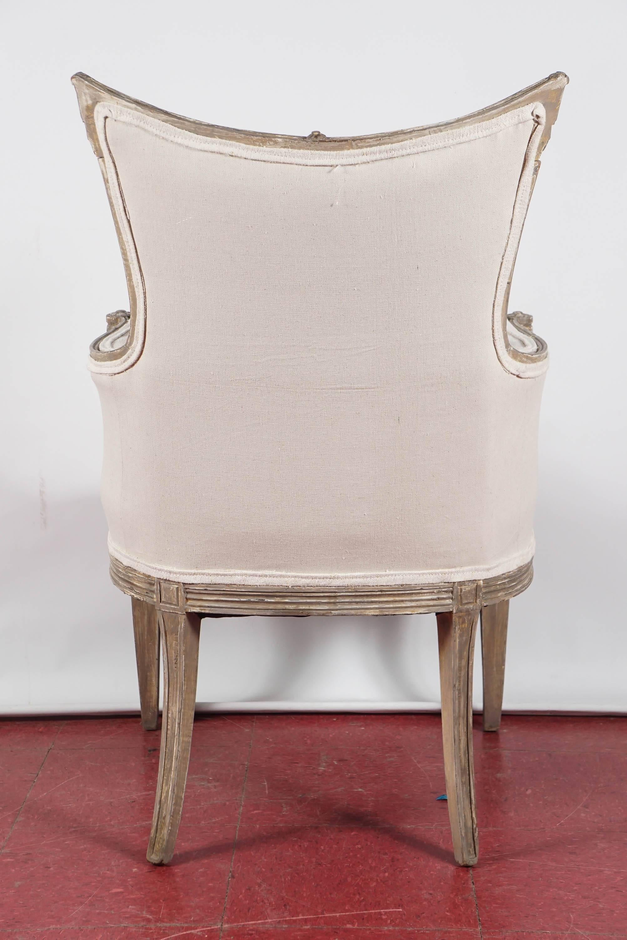 Hand-Painted Pair of Regency Inspired Armchairs For Sale