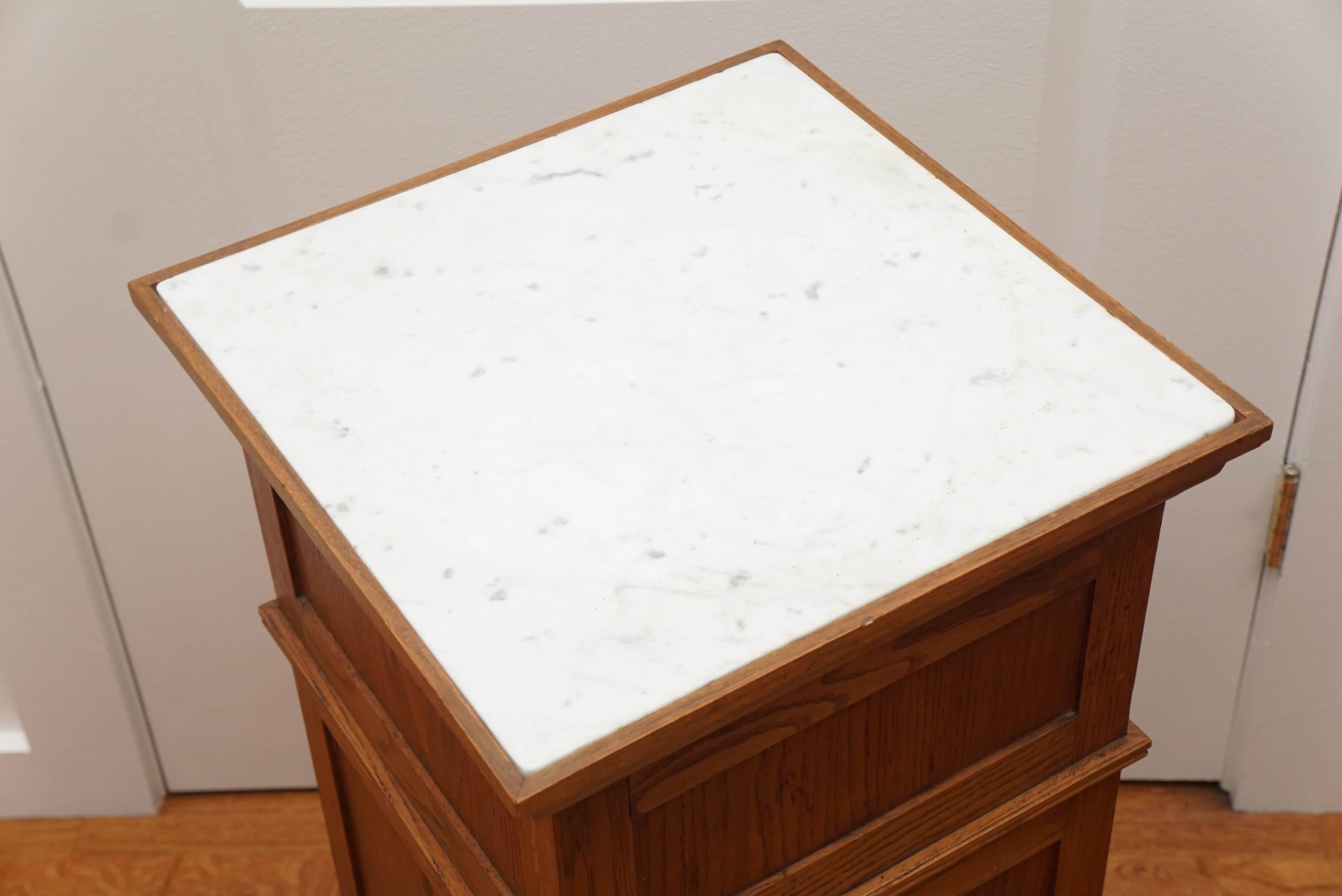 French Marble Top Stand In Good Condition In Hudson, NY
