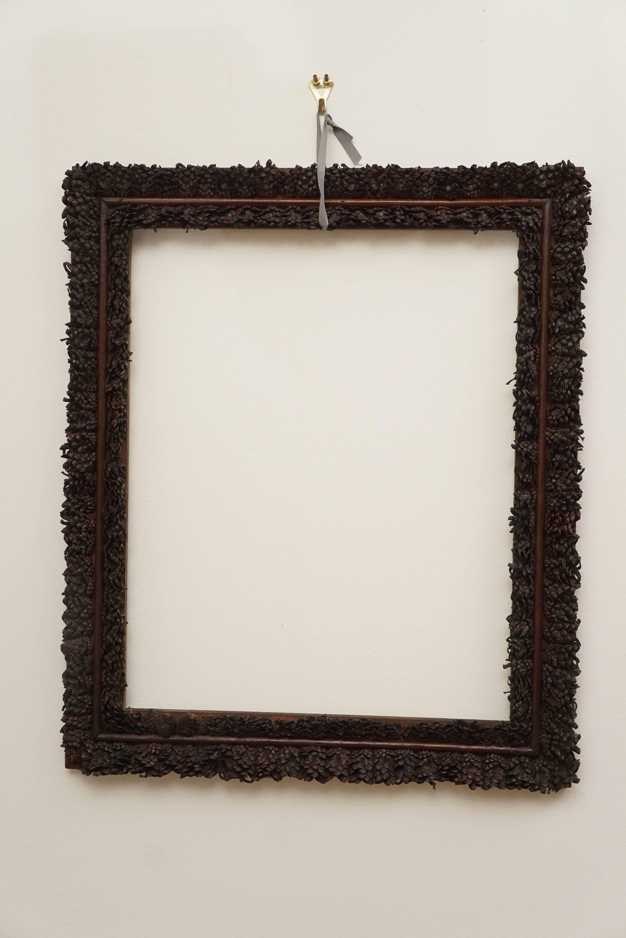 pine cone picture frames