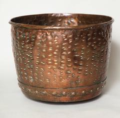 English Riveted Copper Pot