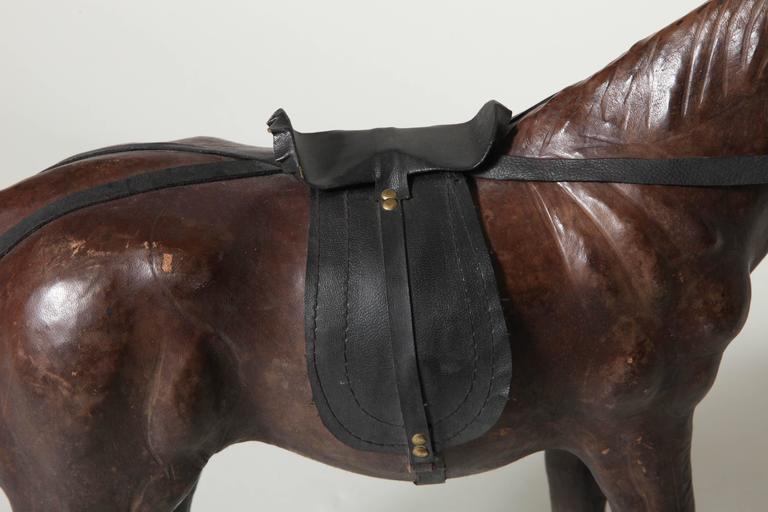 Decorative Leather Horse at 1stDibs | leather horse with glass eyes ...