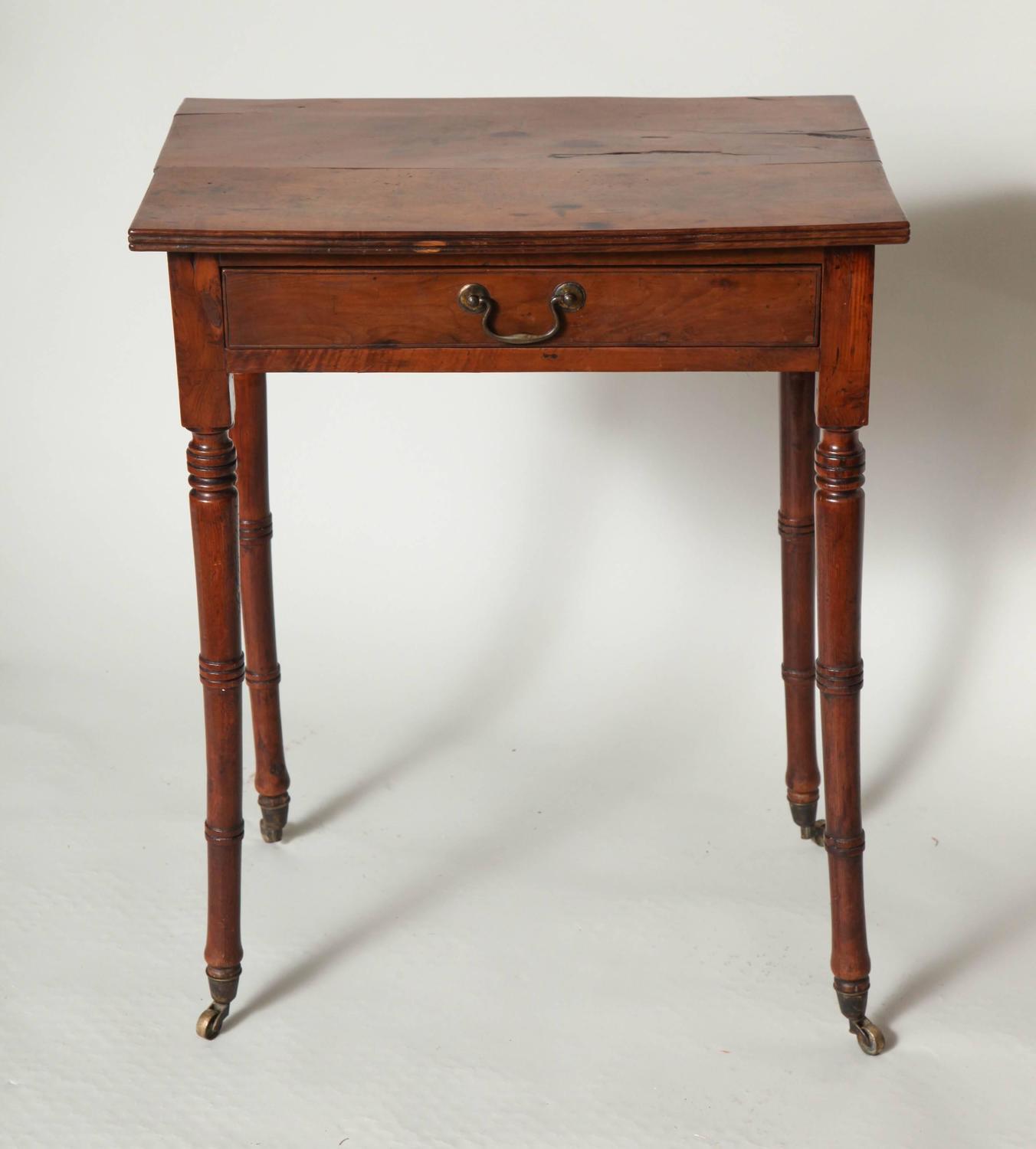 Yew Wood Side Table For Sale at 1stdibs
