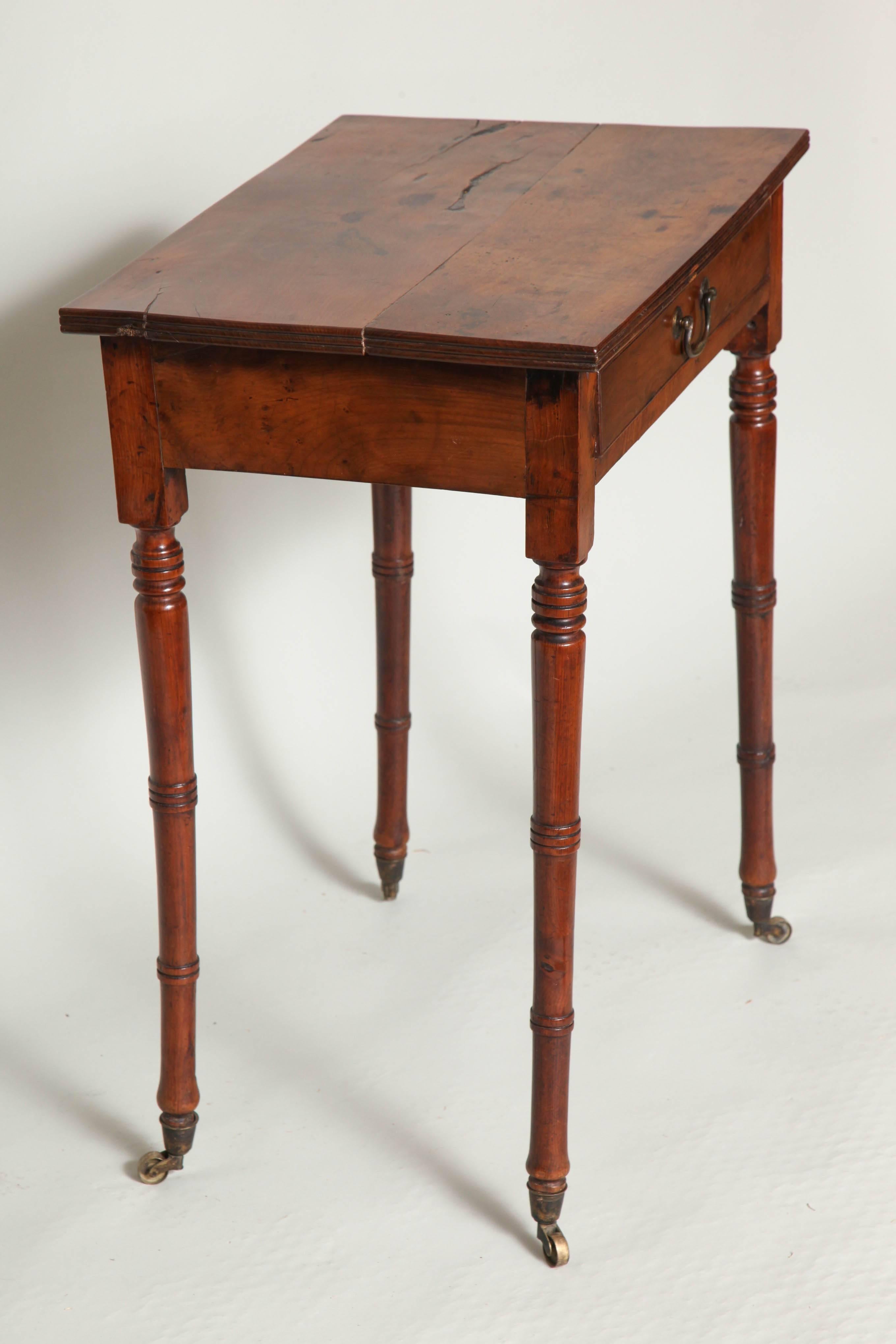 George III Yew Wood Side Table For Sale