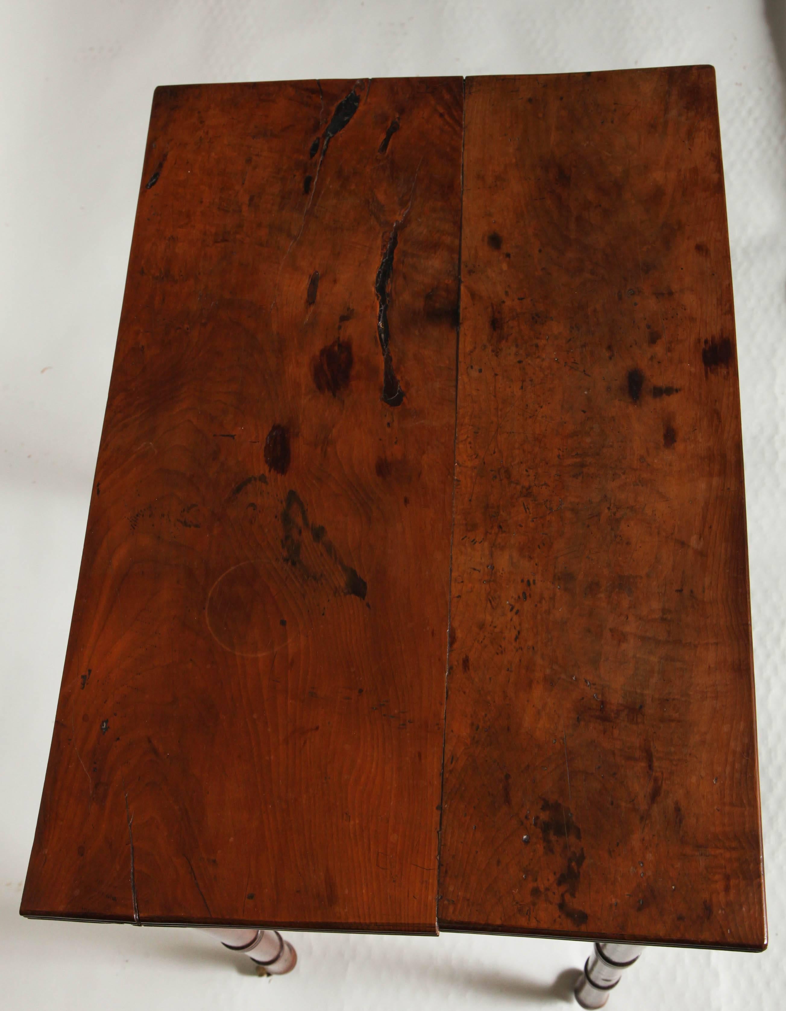 19th Century Yew Wood Side Table For Sale