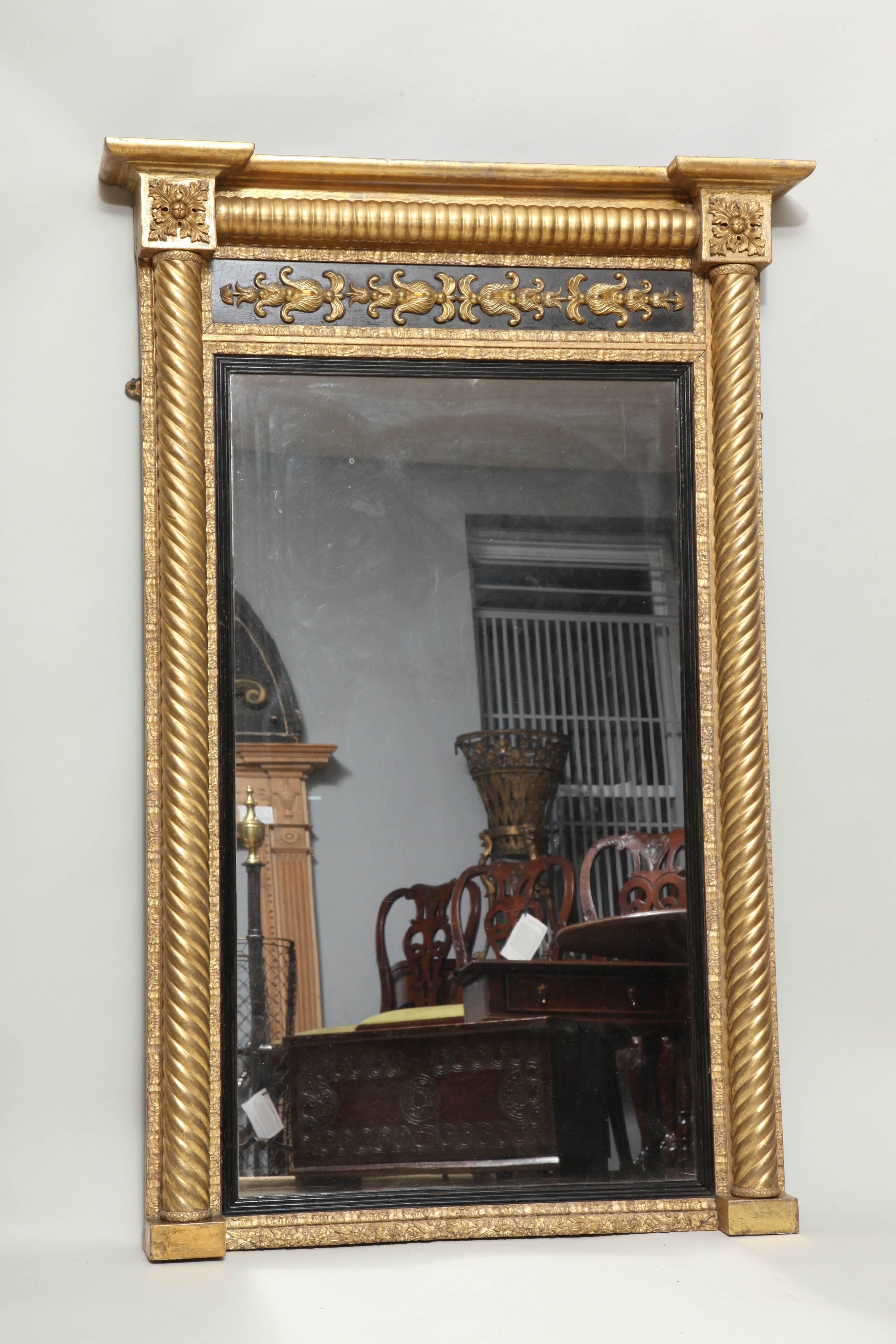 Regency Pair of Neoclassical Pier Mirrors