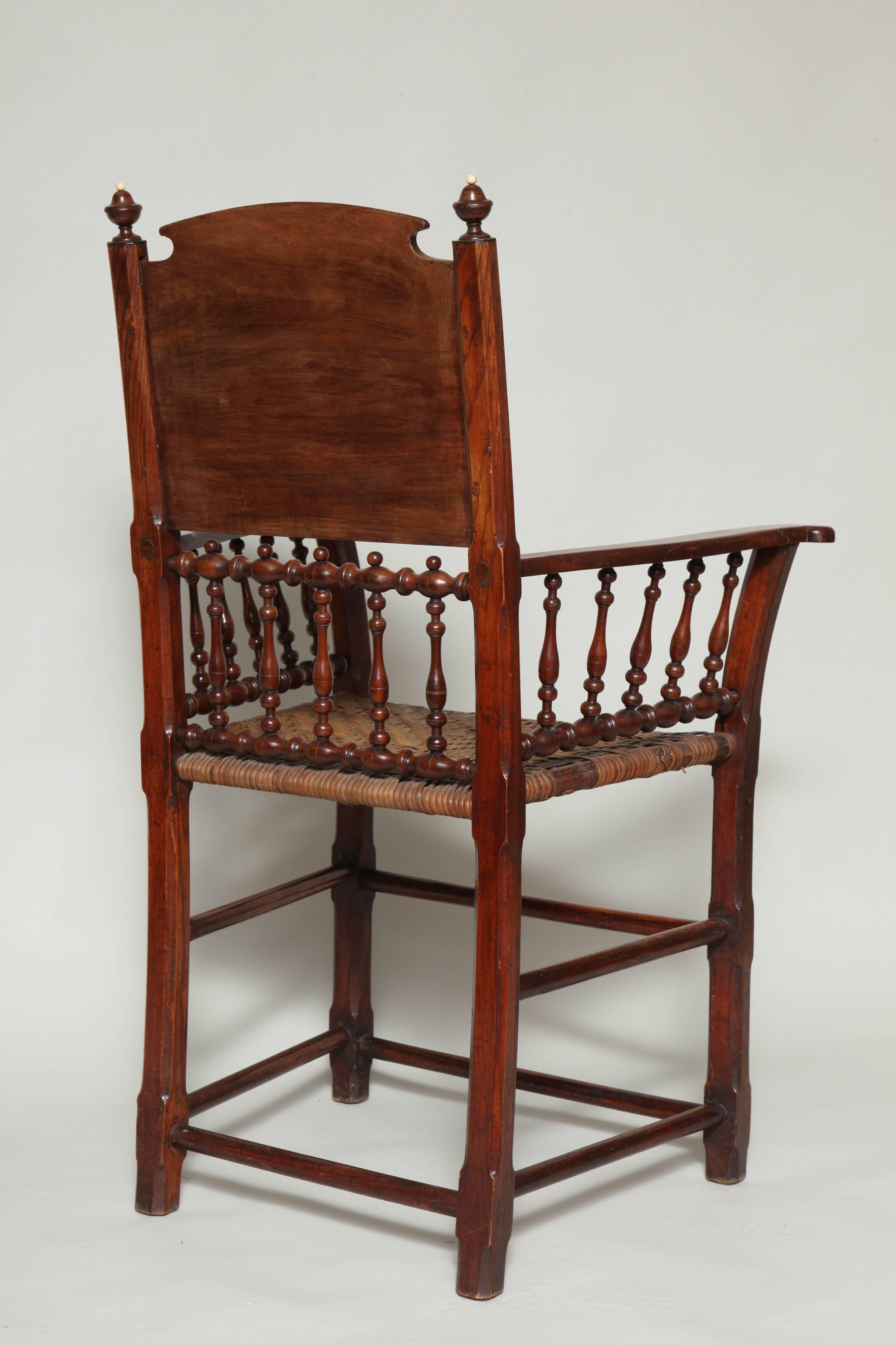 Seltener preußischer „Vierlander“-Sessel aus der Mitte des 19. Jahrhunderts im Angebot 2