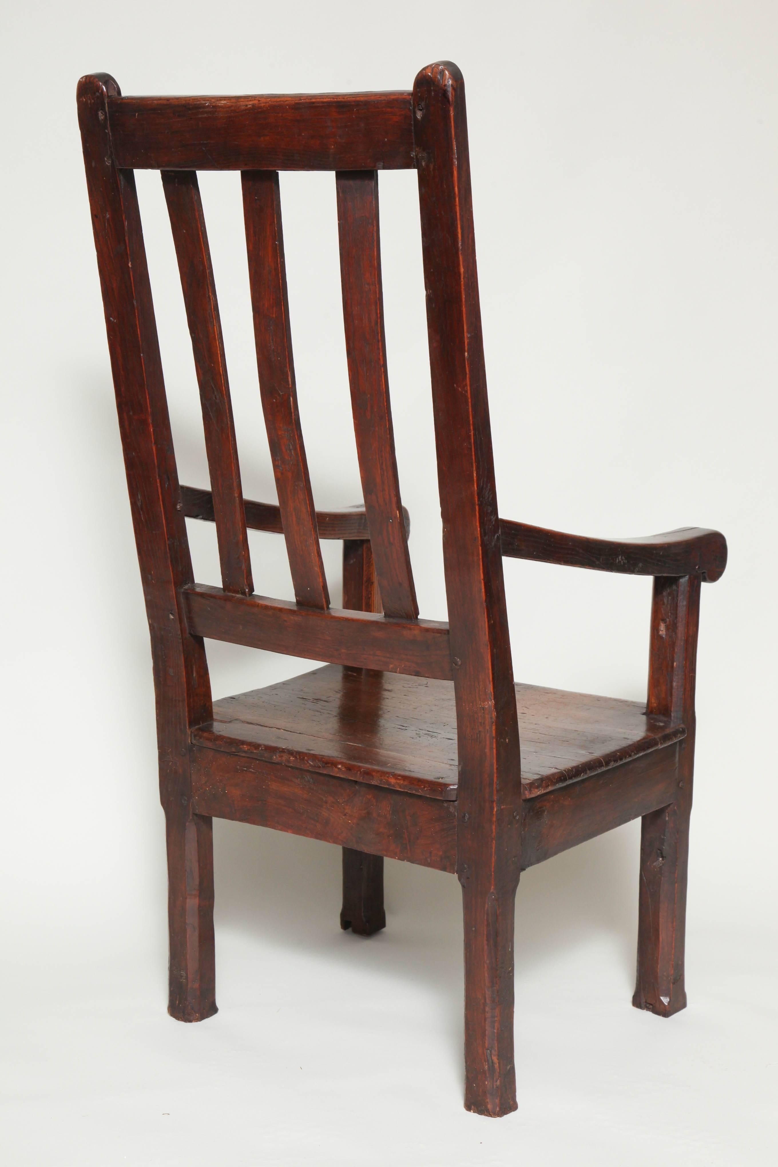 Welsh Vernacular Elm Chair For Sale 4