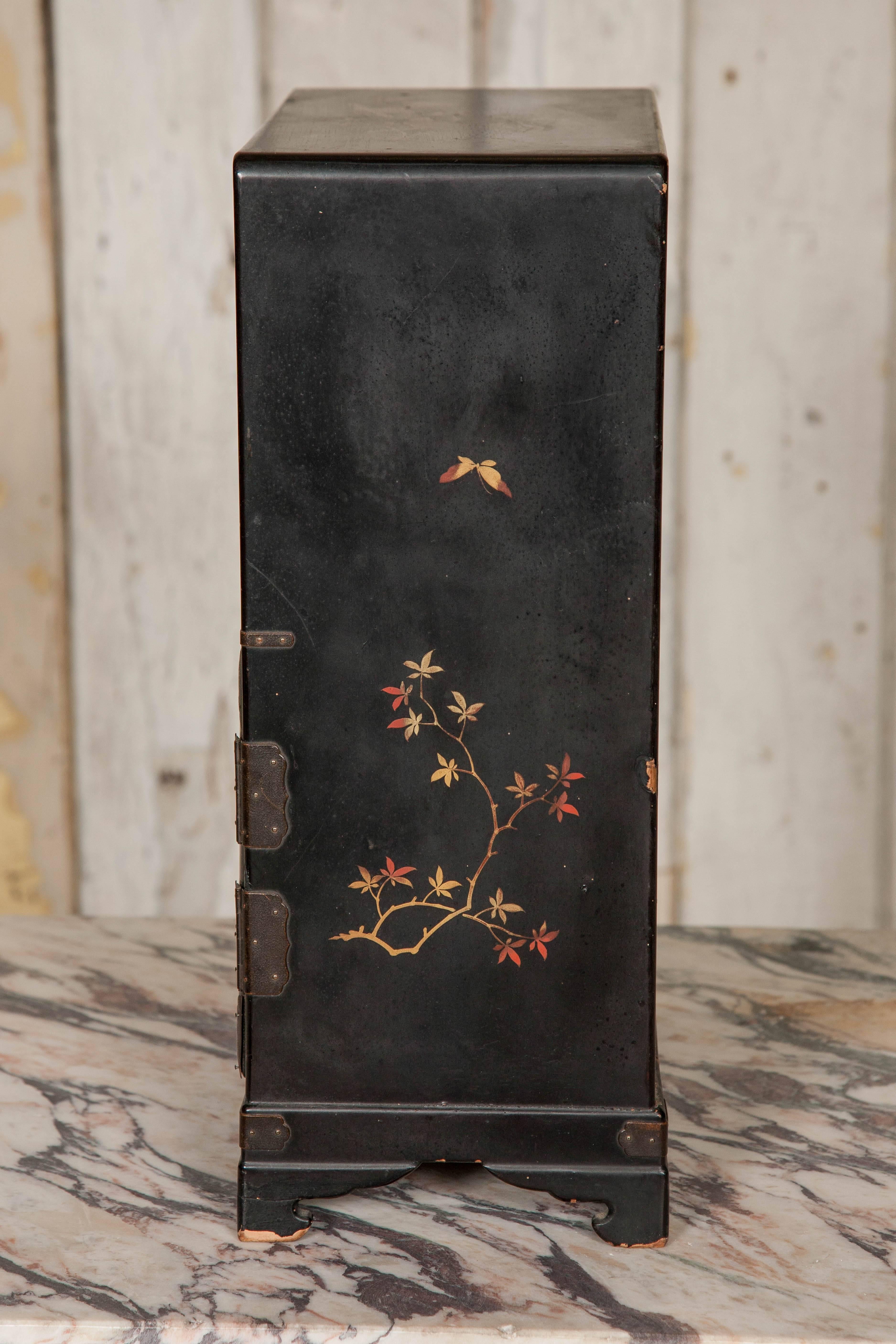 Antique Chinoiserie Miniature Cabinet 1