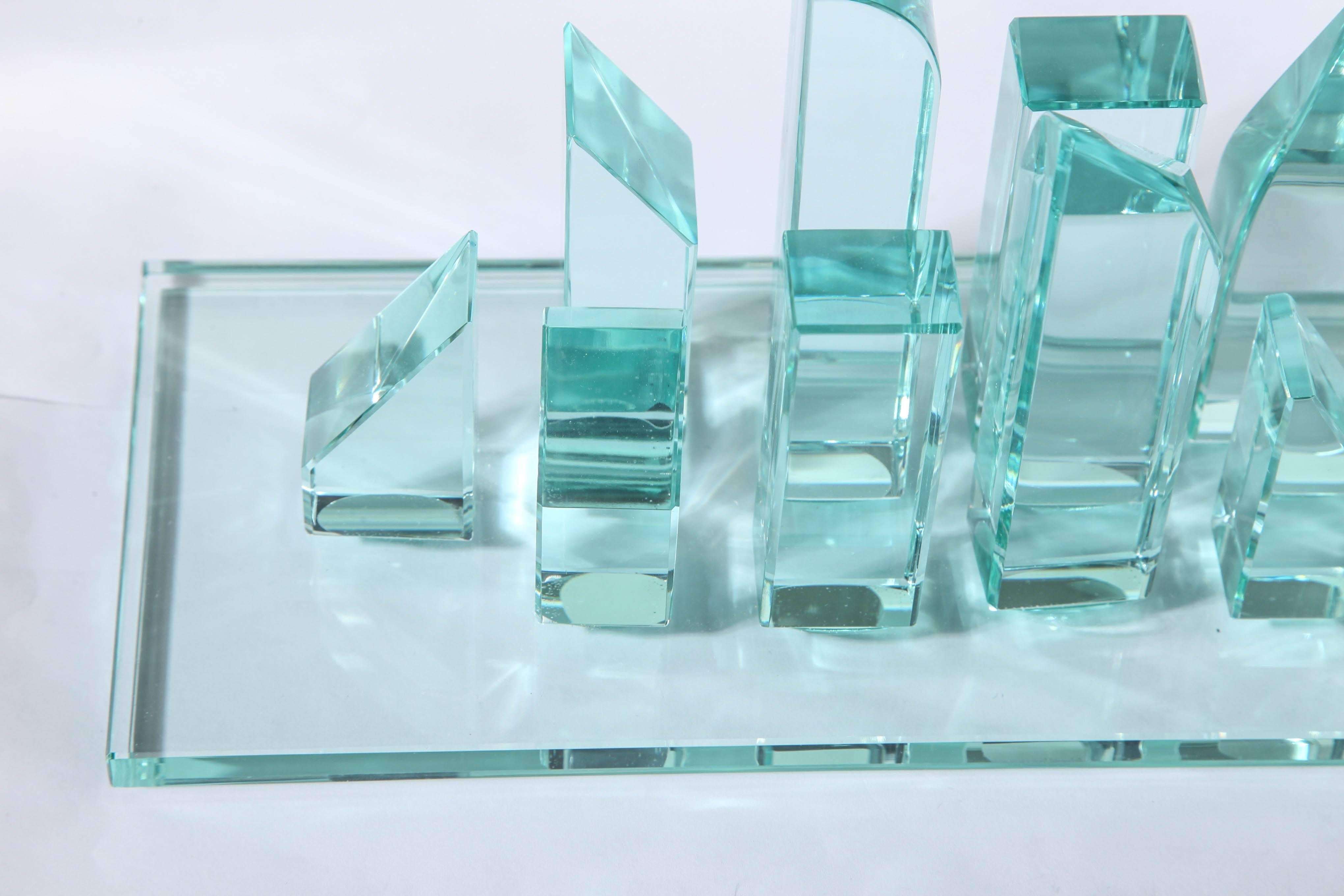 Contemporary Sculptured Glass Box by Roberto Giulio Rida