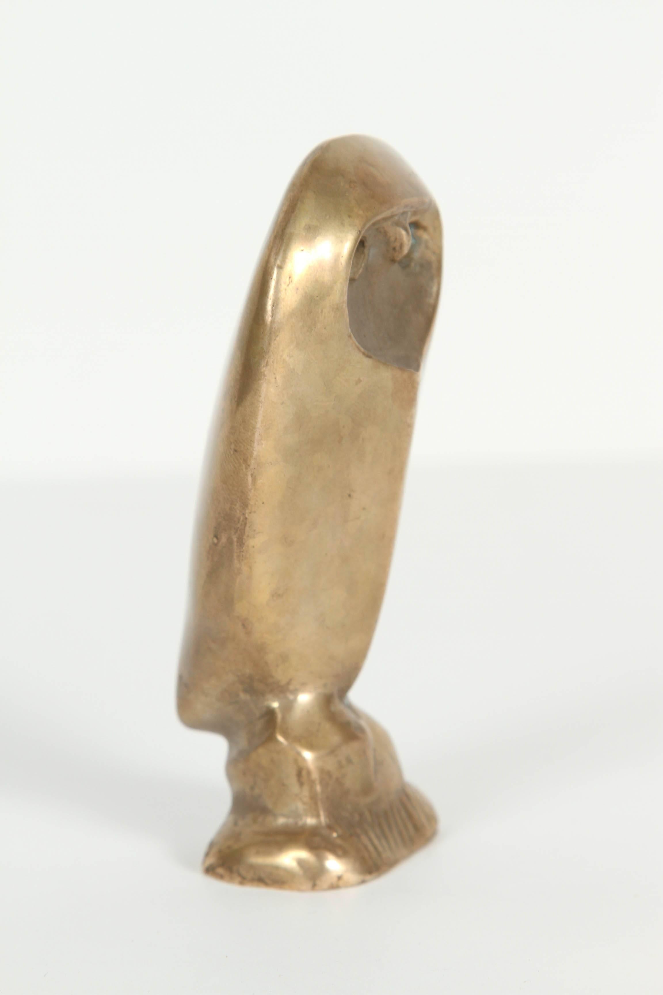 American Bronze Owl Sculpture by Allan Houser