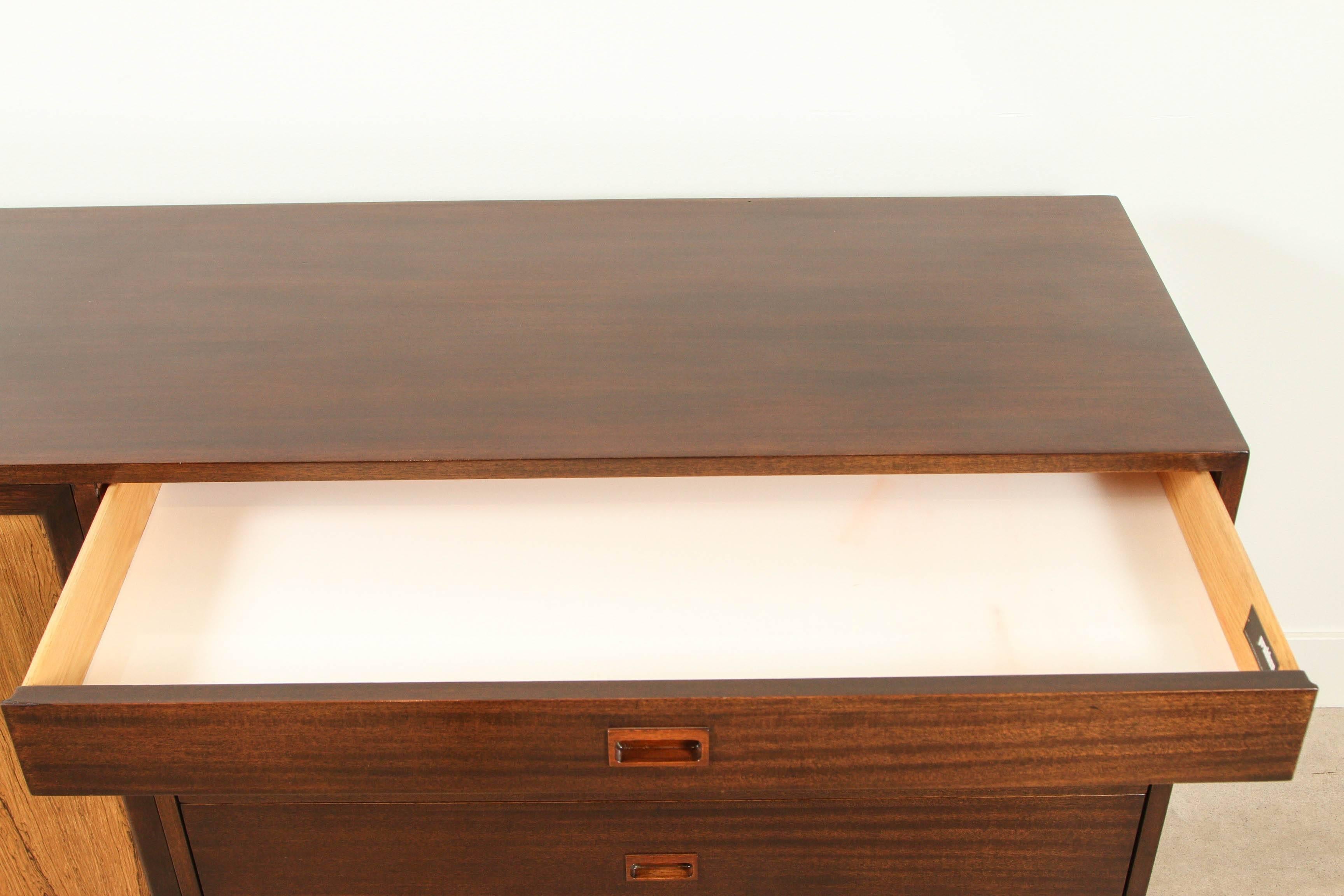 Mid-20th Century Mahogany and Bleached Rosewood Cabinet by Harvey Probber