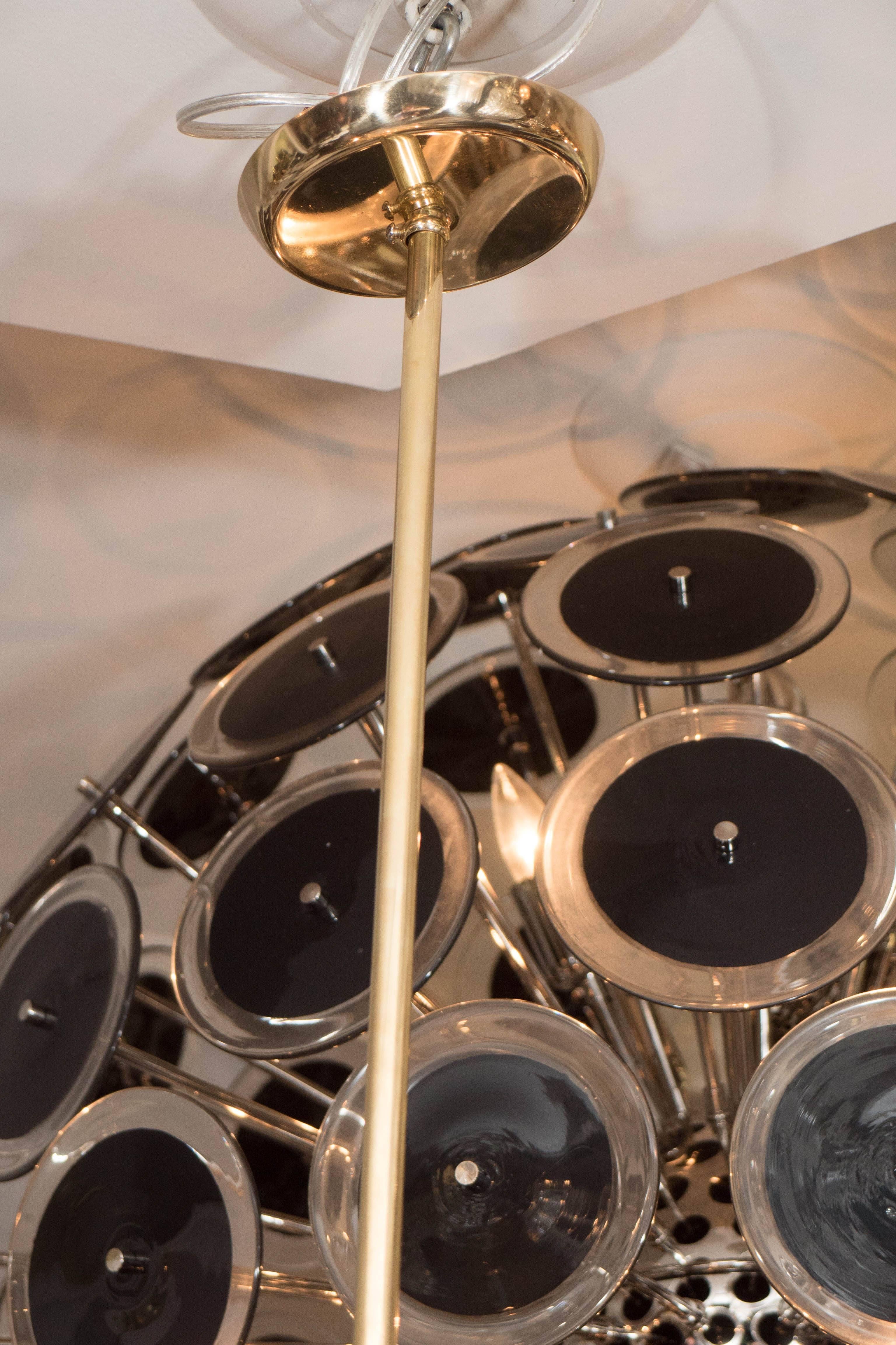Custom Teardrop Oval Sputnik Chandelier in Brass For Sale 5