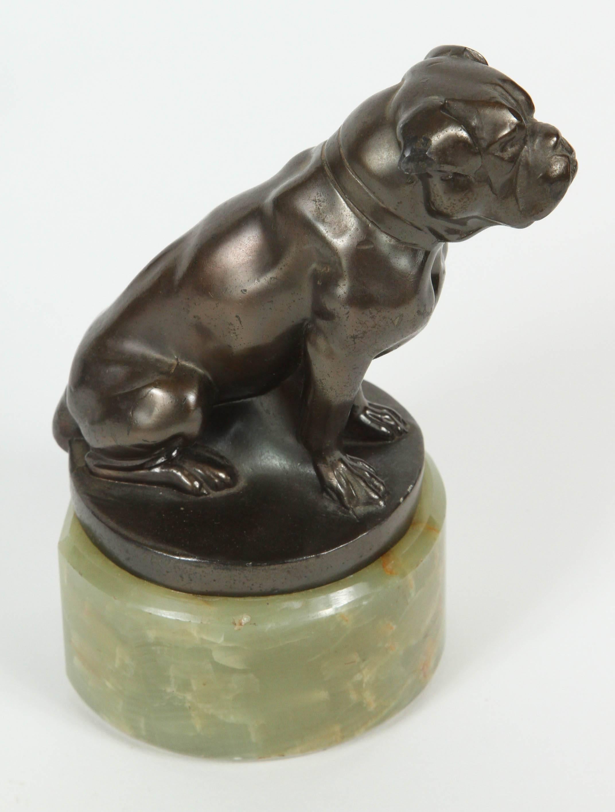 Bronze Vintage English Bulldog Bookends