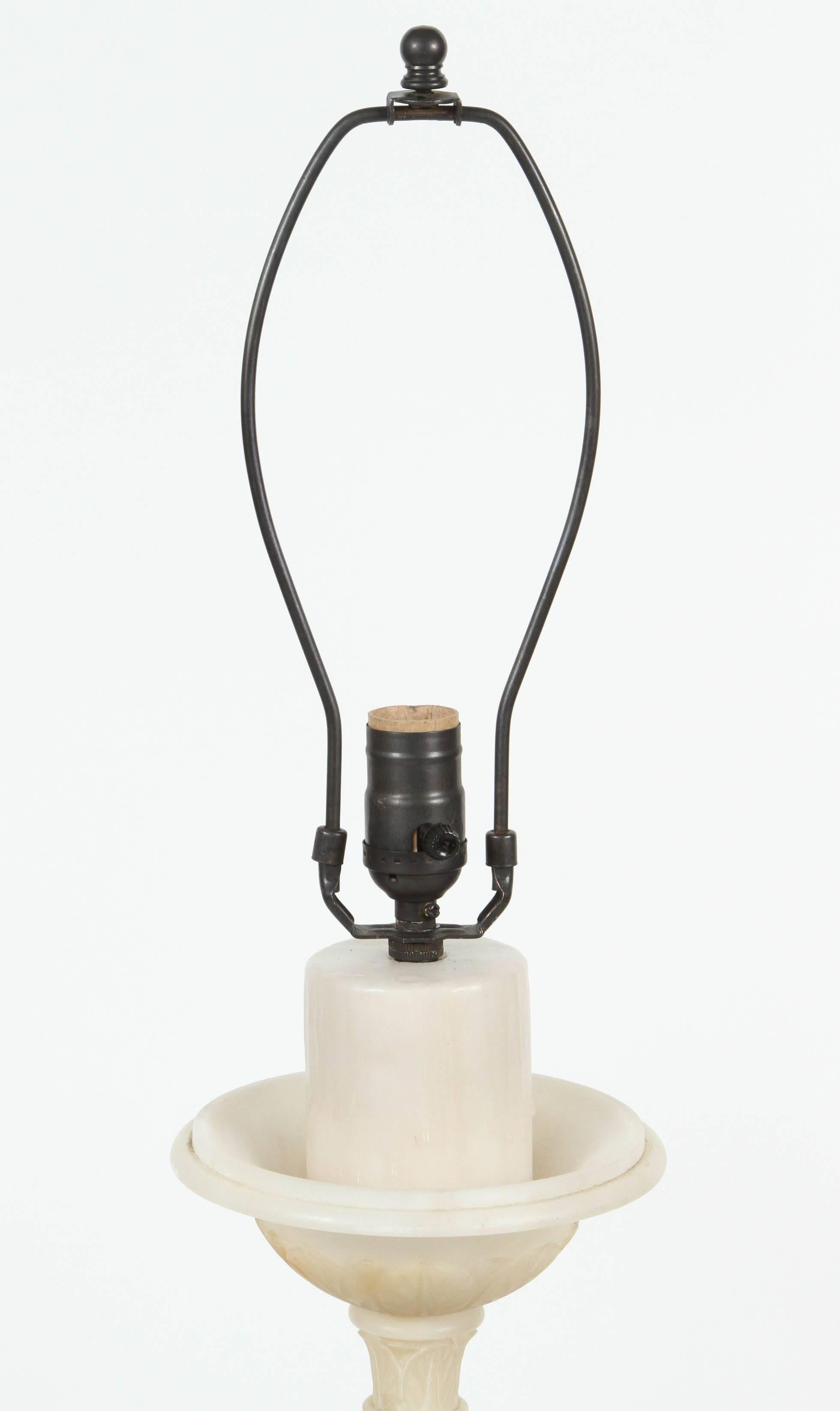 vintage marble lamp