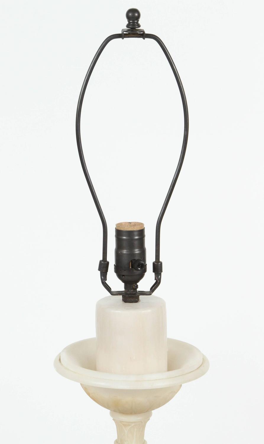 Vintage Marble Lady Figure Lamp at 1stdibs