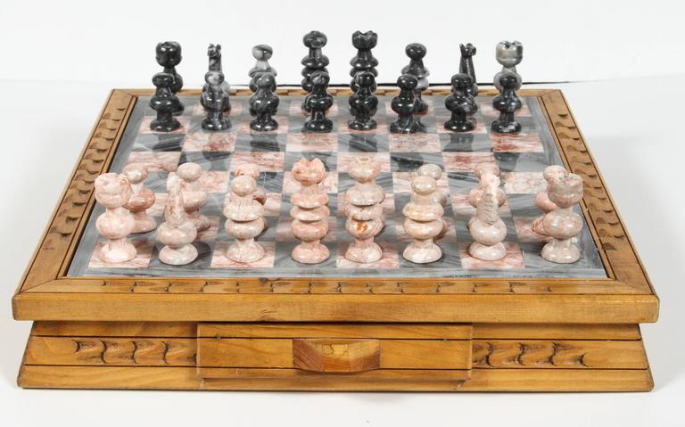 Marble Chess Set at 1stdibs