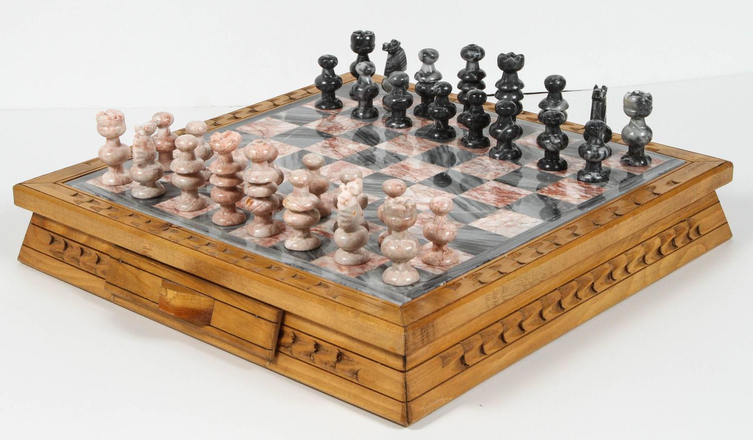 Marble Chess Set at 1stdibs