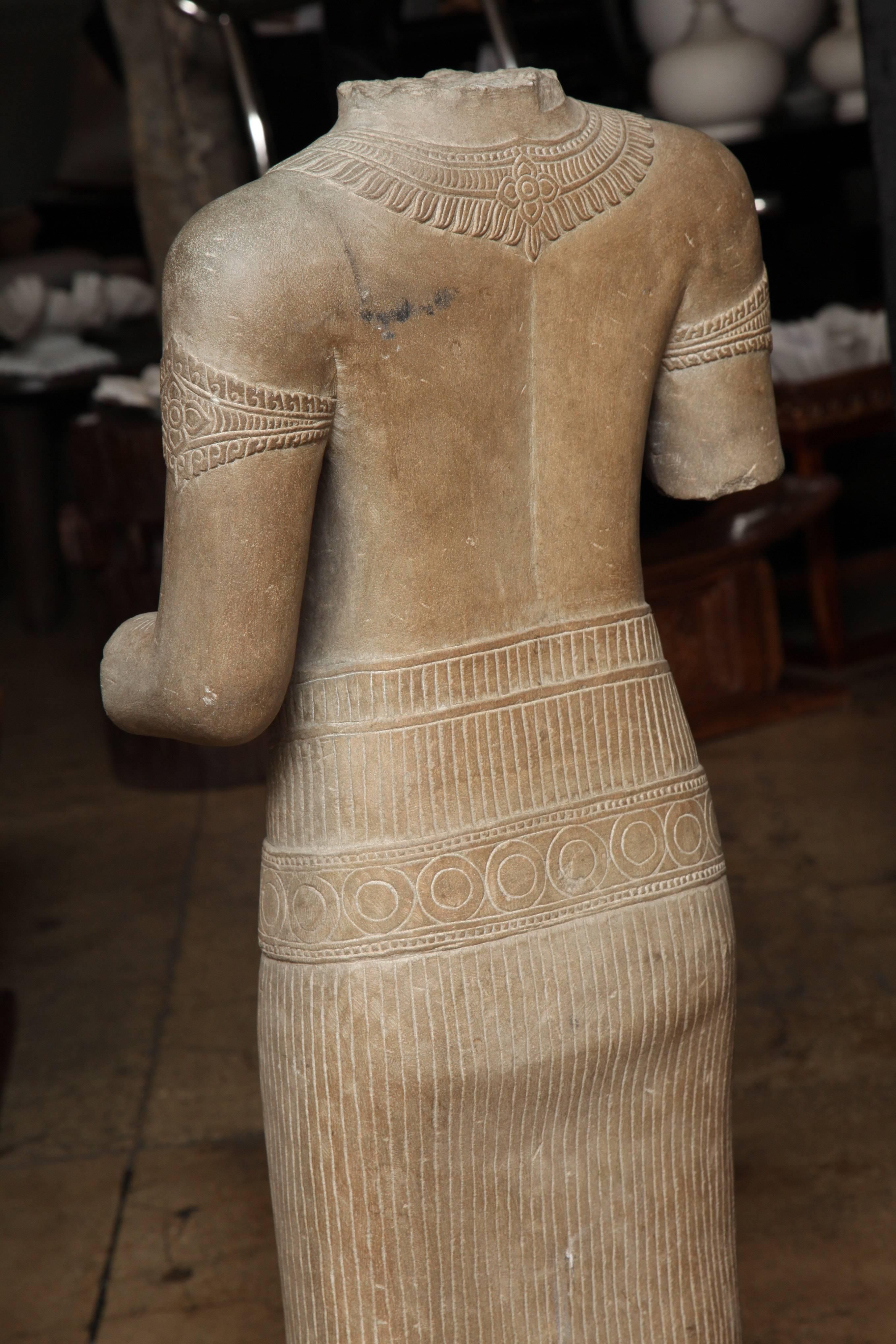 A Carved Female Stone Torso 3