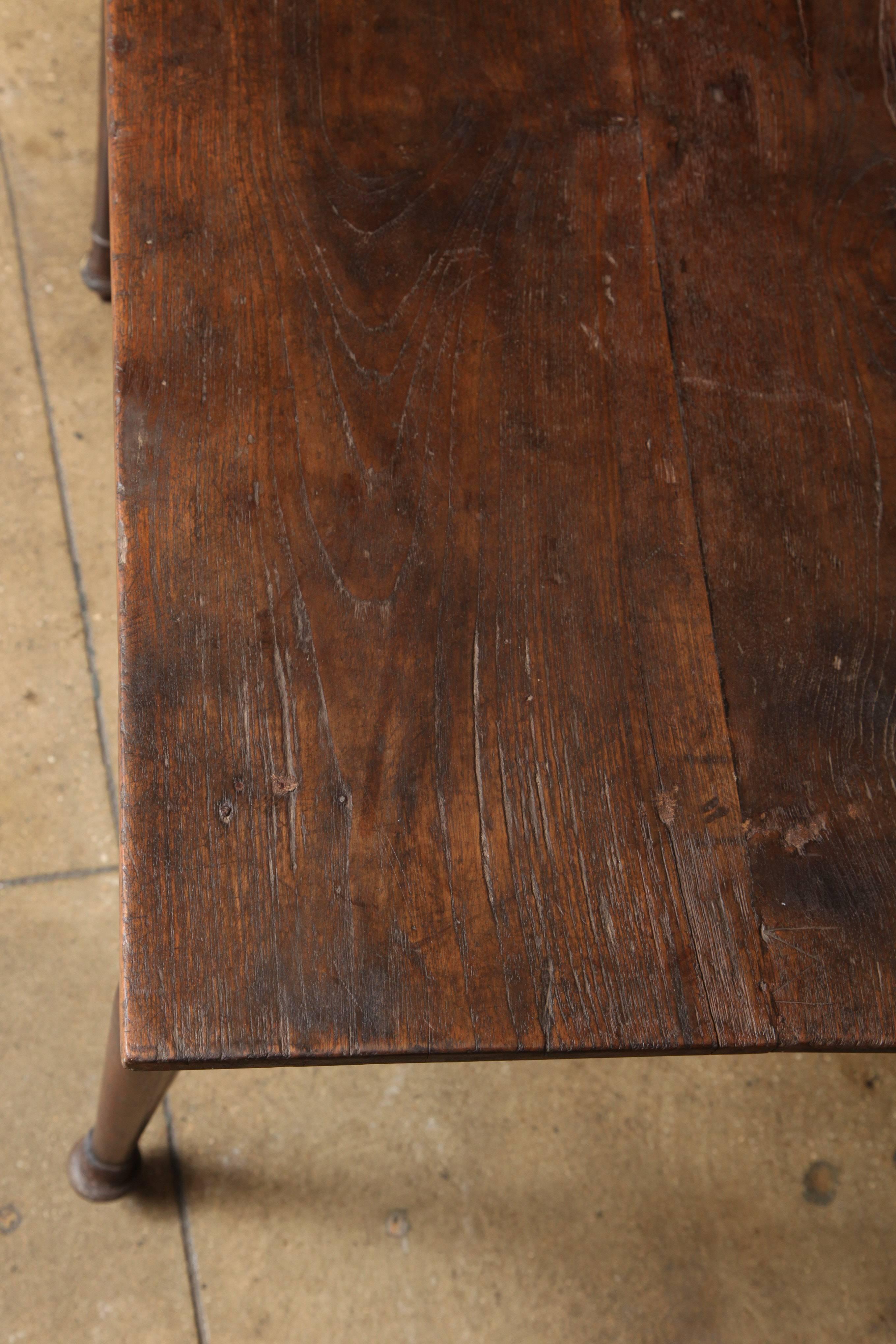 Dutch Colonial Teak Wood Table from Indonesia, Early 20th Century 1