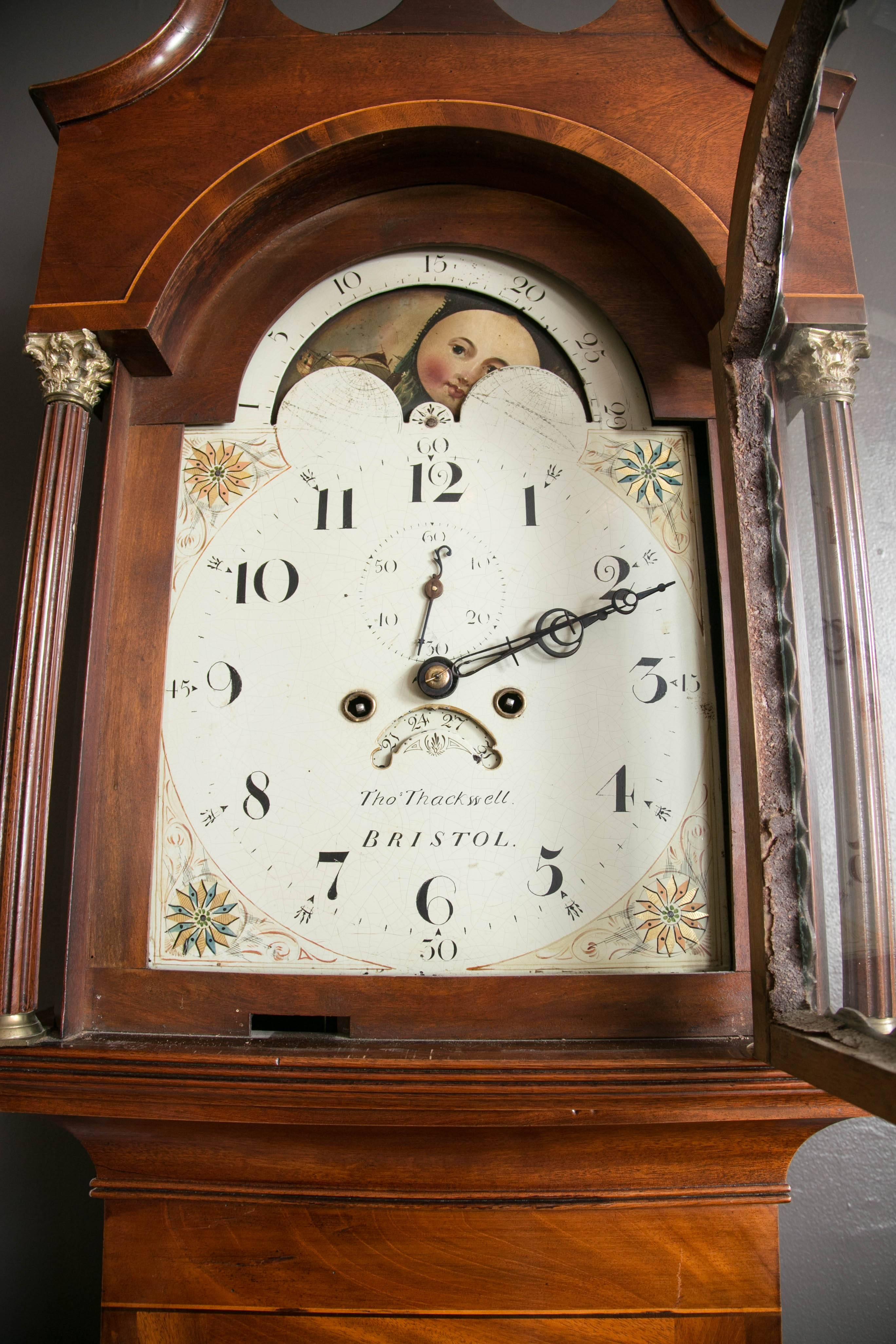 Gilt 19th Century Empire Clock by A. Paris