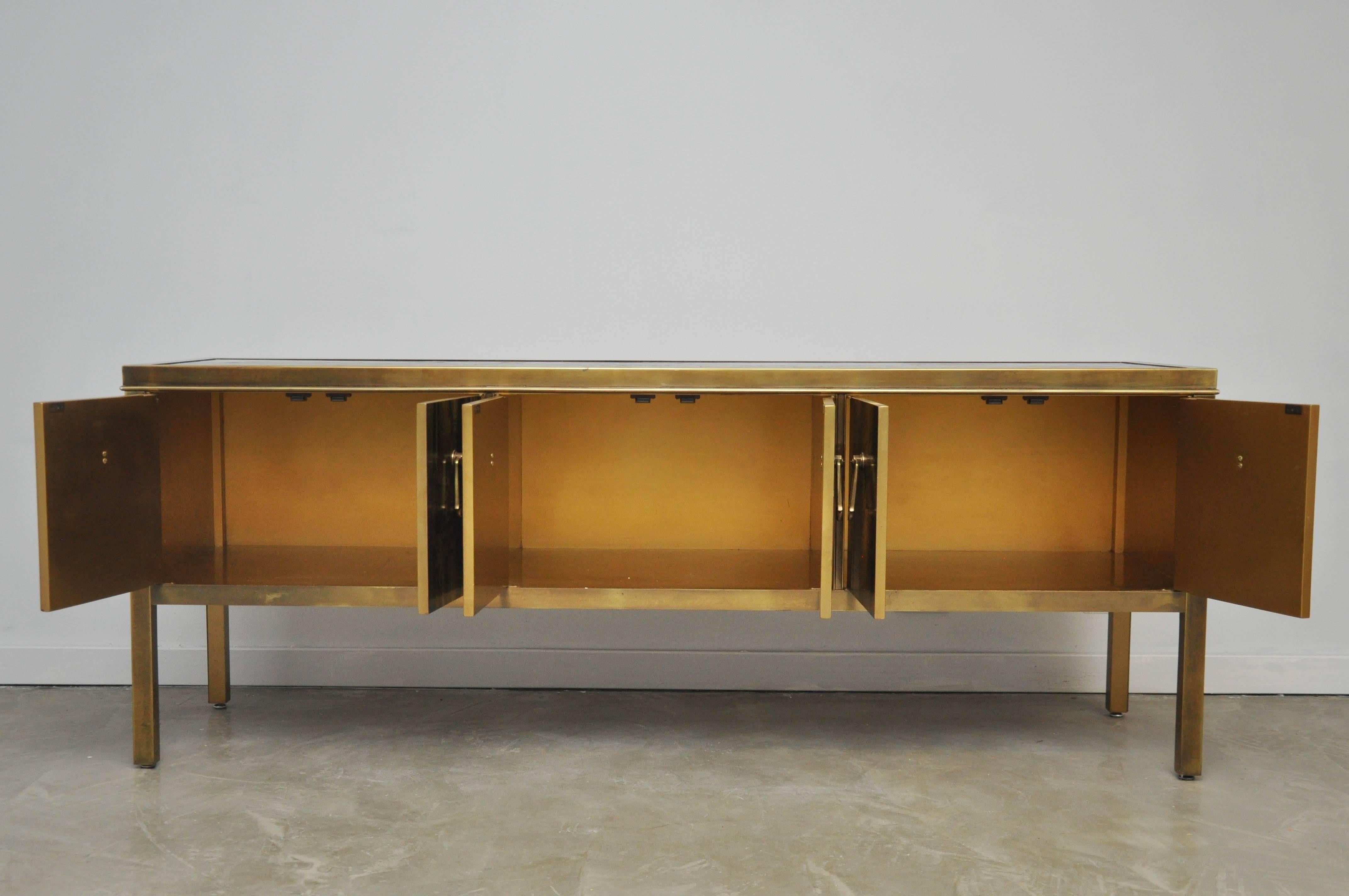 20th Century Mastercraft Brass Credenza by Bernhard Rohne