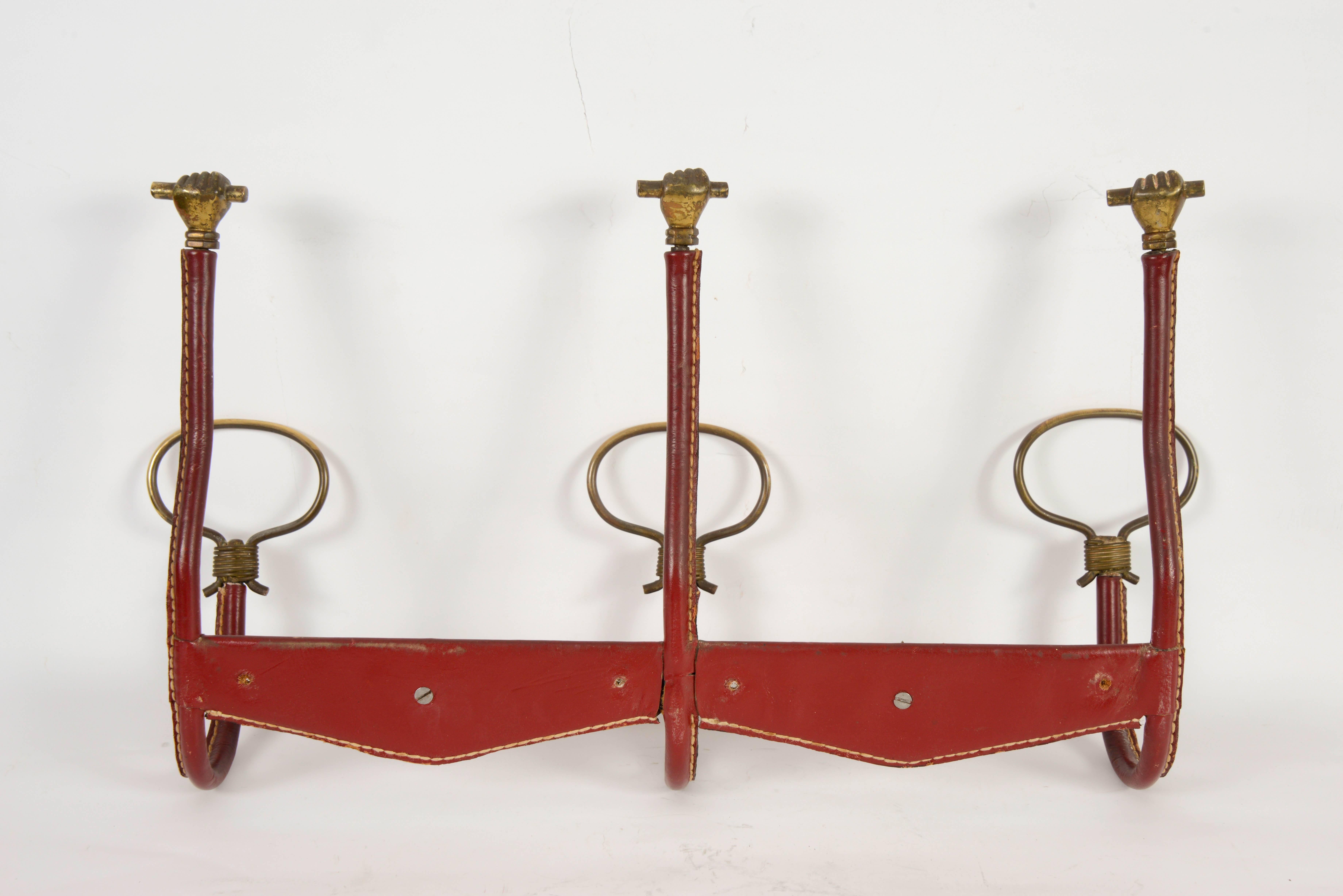 Mid-20th Century 1950s Coat Rack by Jacques Adnet