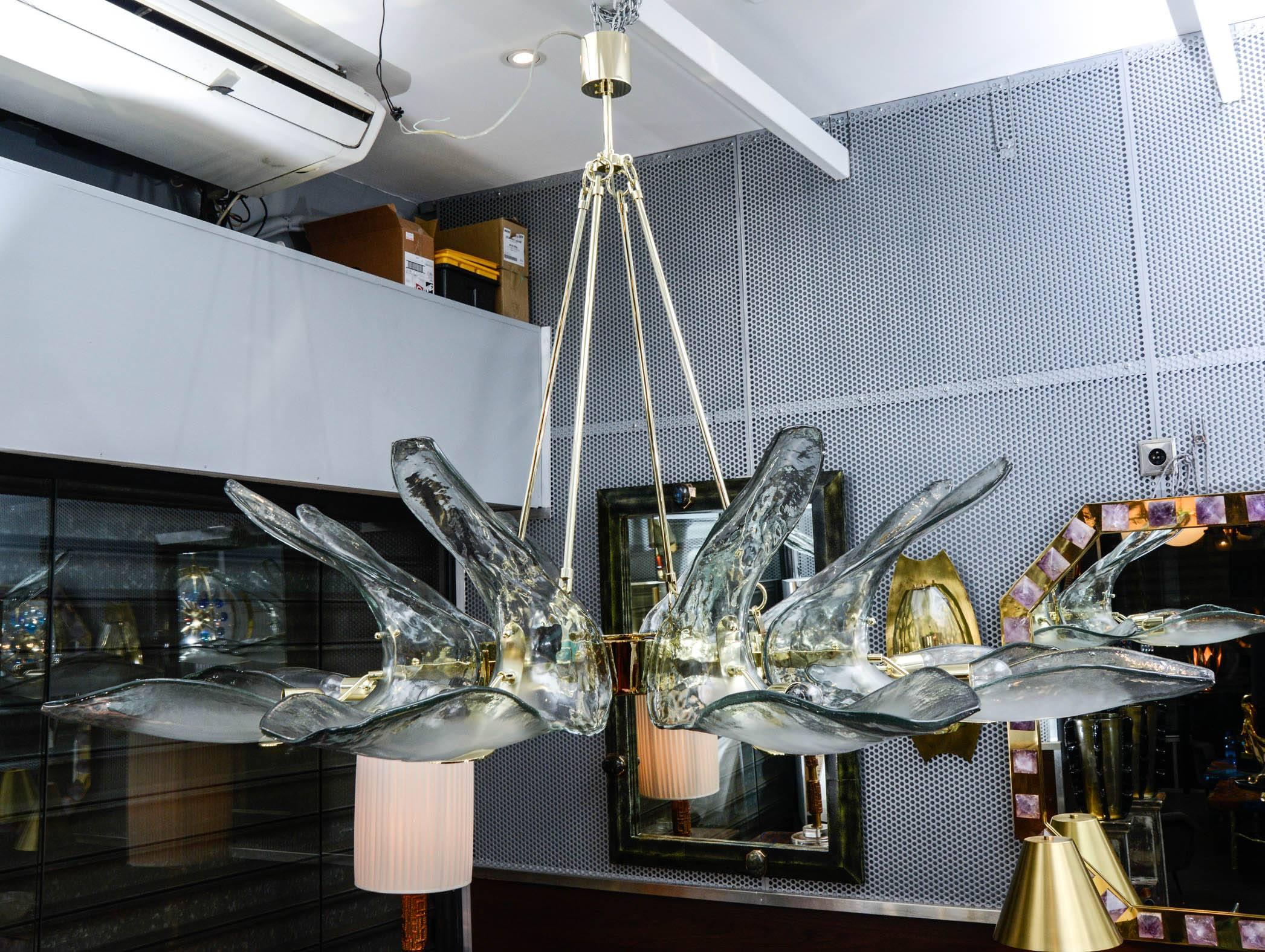 Fantastic Murano Glass Chandelier In Excellent Condition In Bois-Colombes, FR