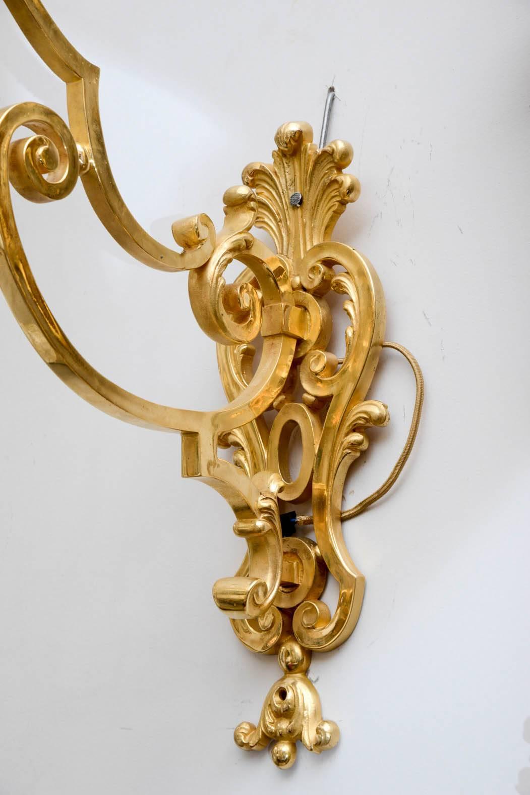 French Four Gorgeous Unusual Sconces For Sale