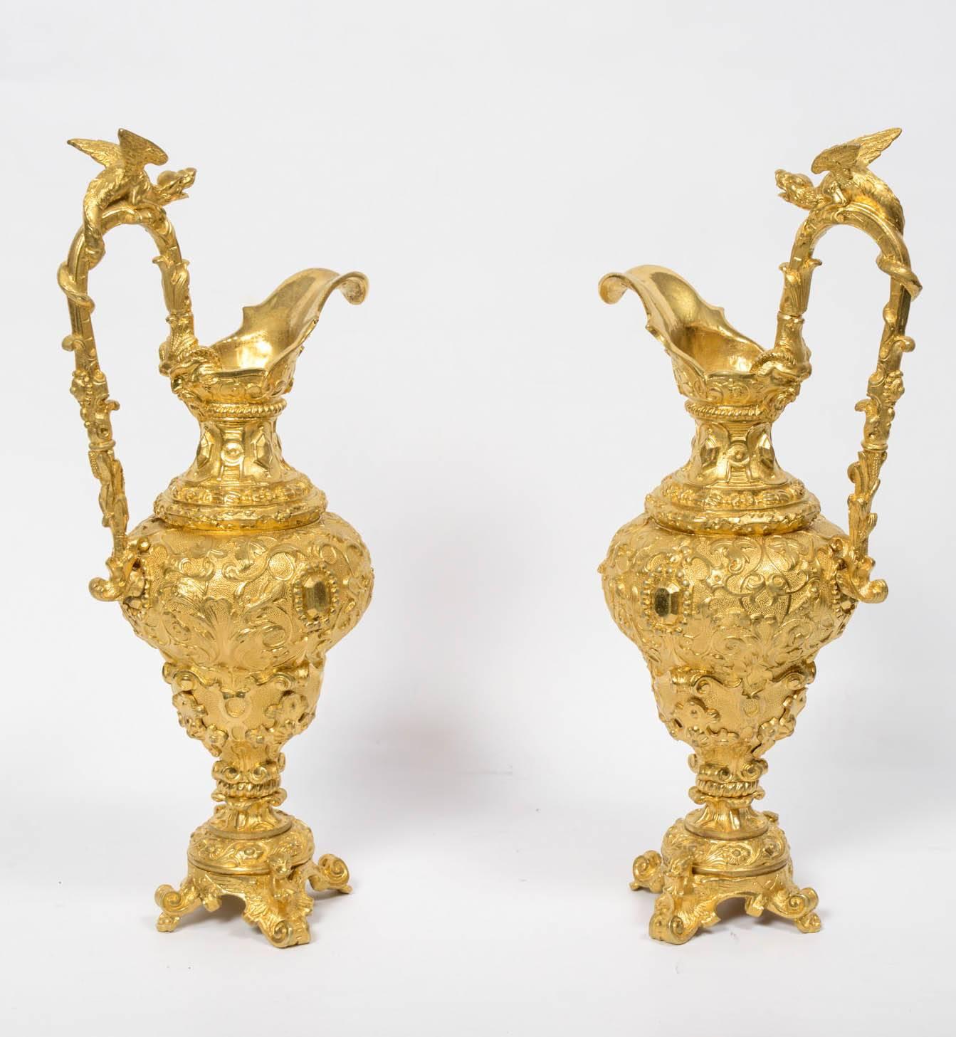 Gilt Pair of Hanaps For Sale