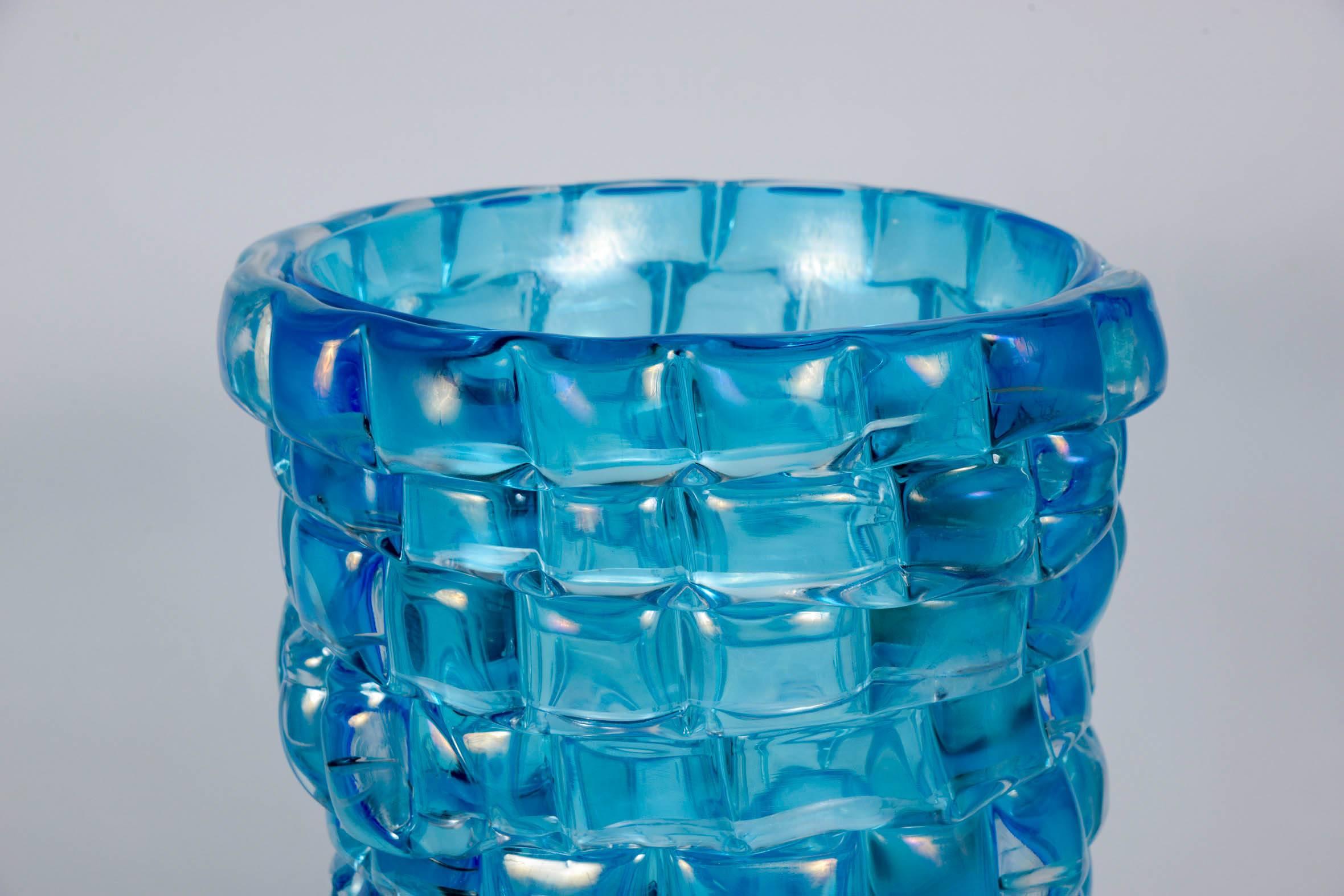 Vase in Murano glass signed by Signoretti.