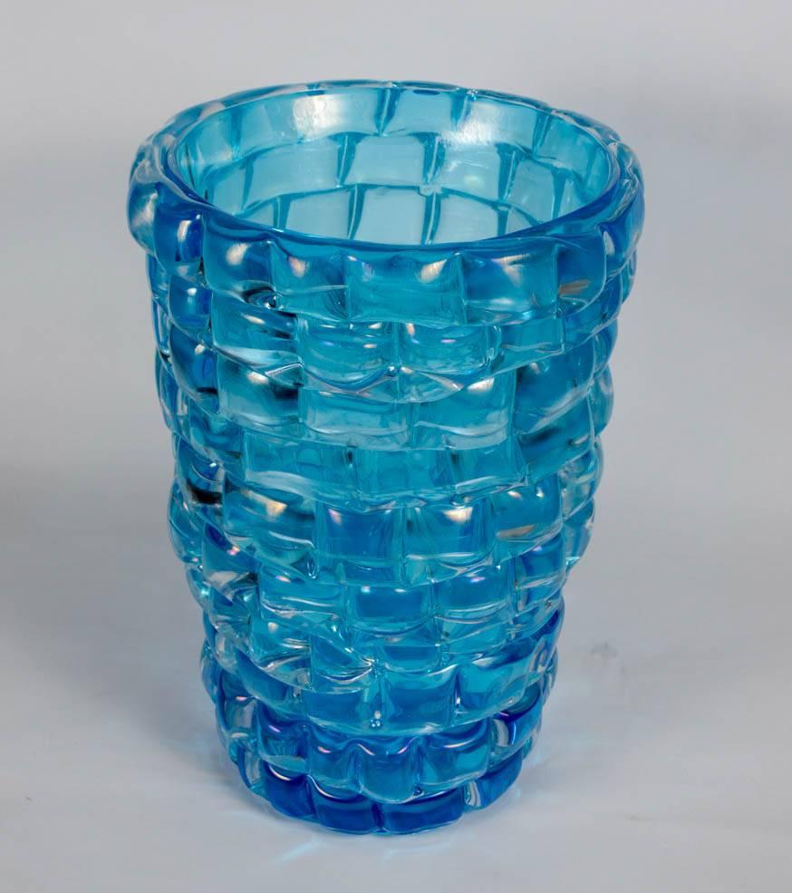 Contemporary Vase in Murano Glass Signed by Signoretti