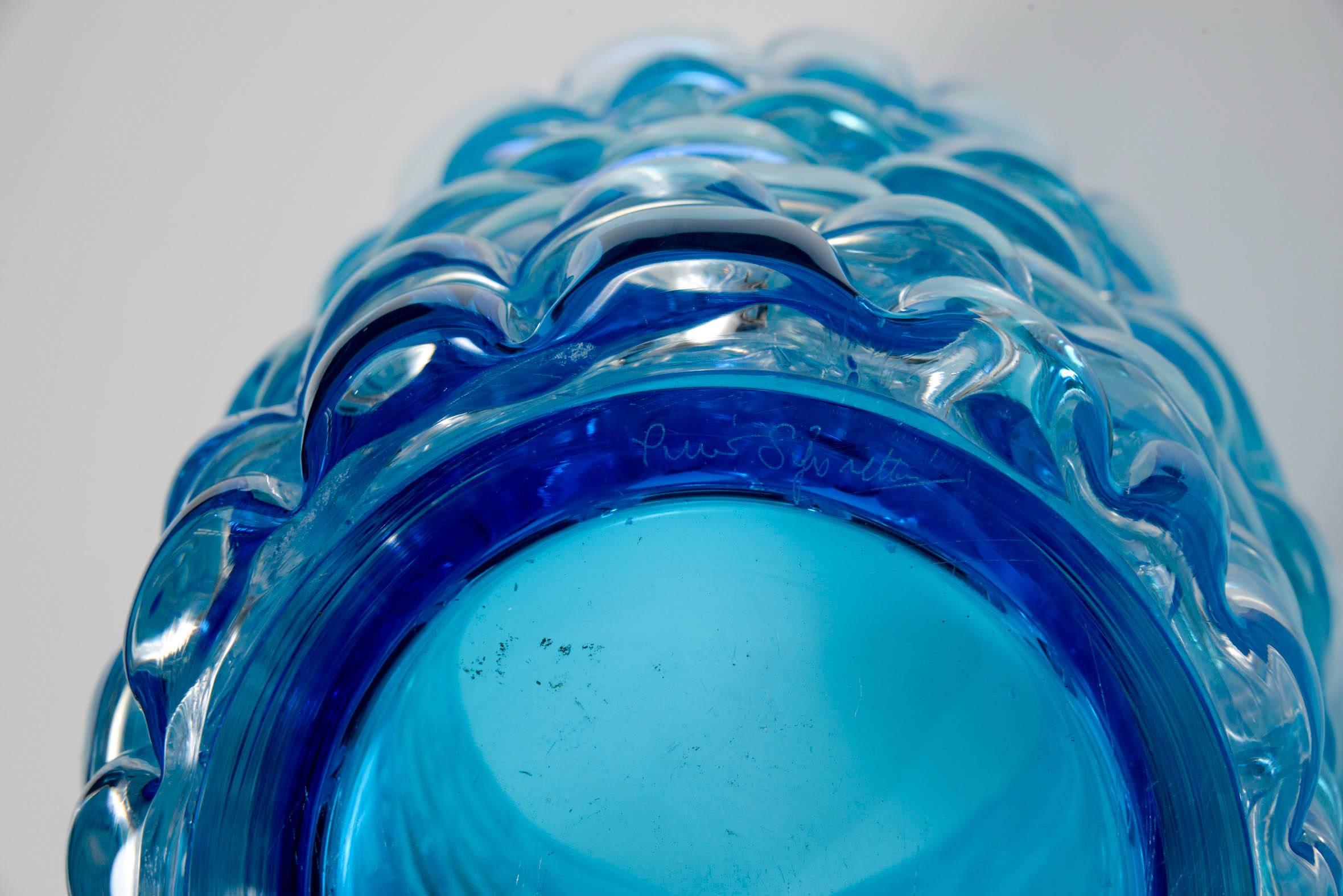 Vase in Murano Glass Signed by Signoretti 1