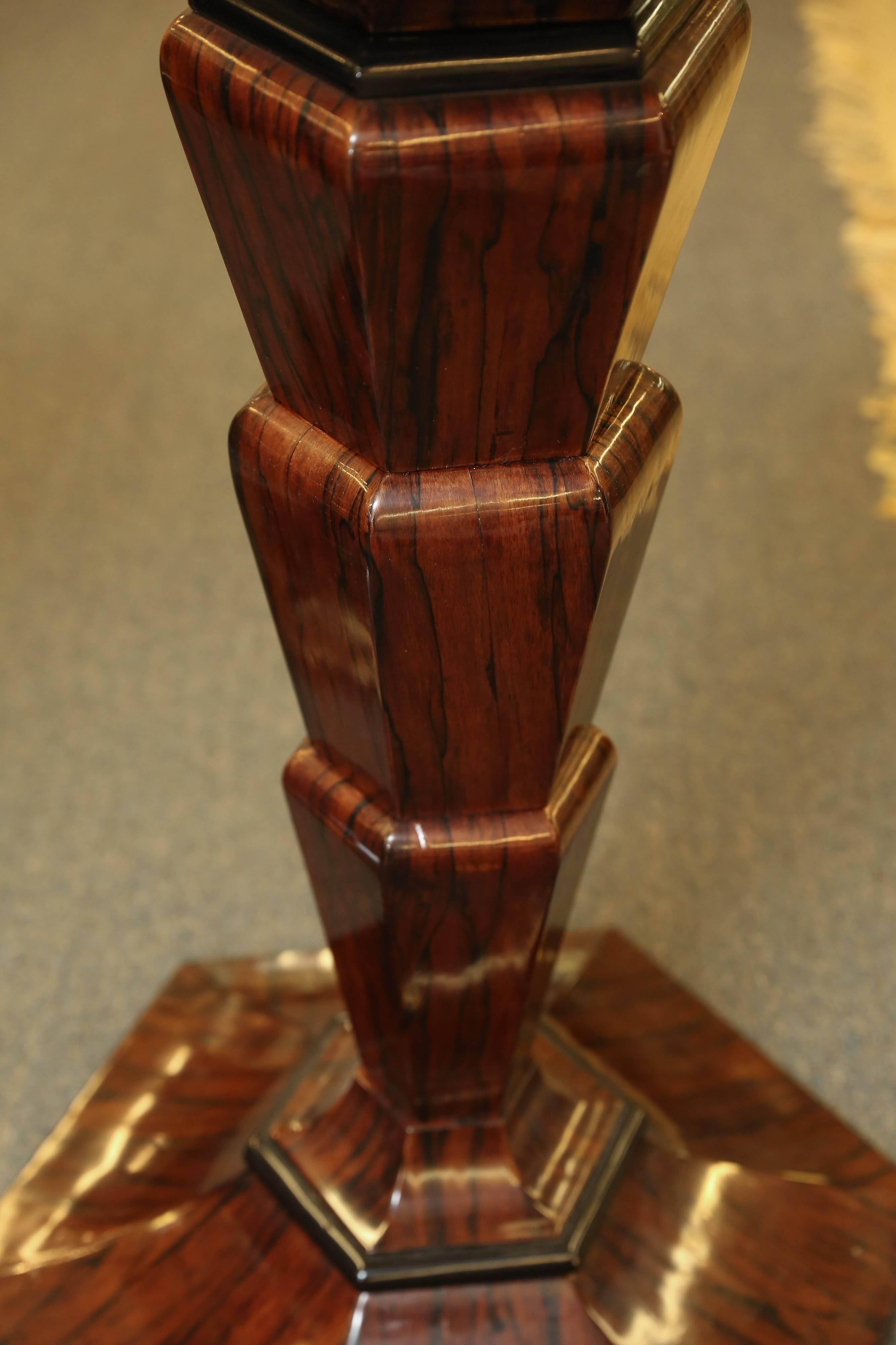 Mid-20th Century  Art Deco Pedestal in Walnut, circa 1930s