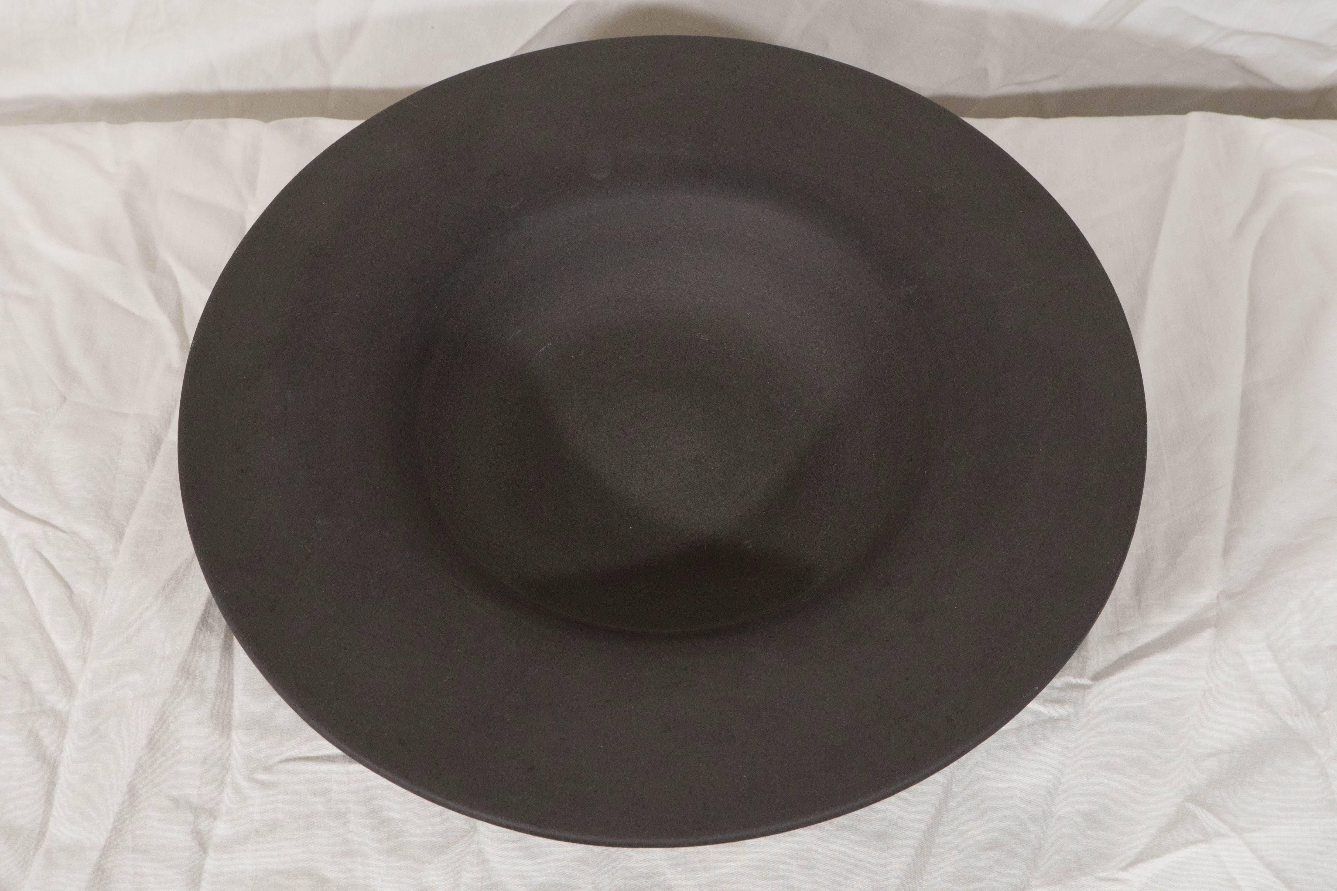 Neoclassical Large Wedgwood Black Basalt Bowl