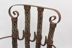 Pair of Vintage Iron "Horseshoe" Chairs