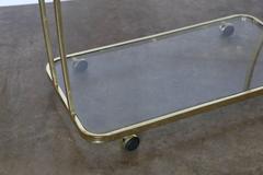 Dia Three-Tier Brass and Glass Bar, Drinks, Tea or Service Cart /Trolley