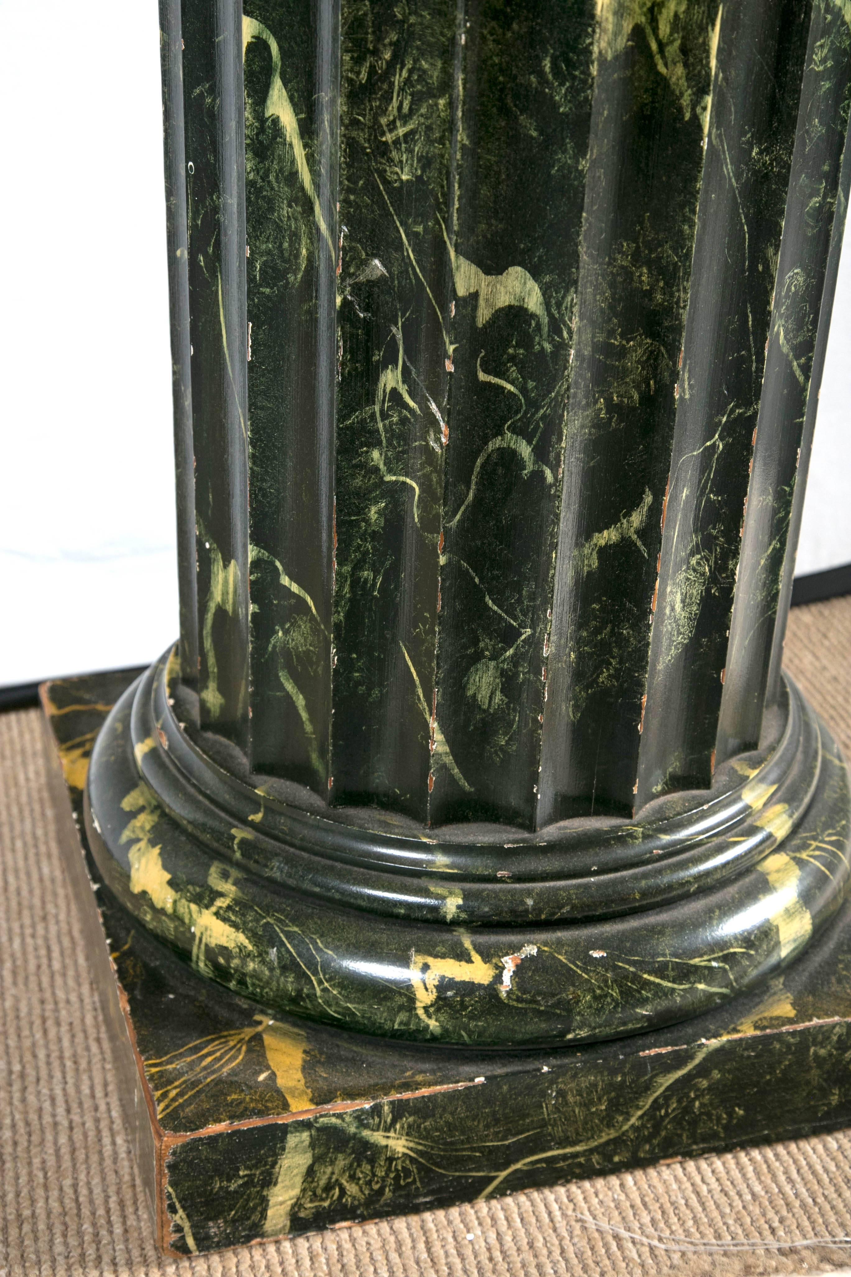 Round Marble Topped Side Tables For Sale 1