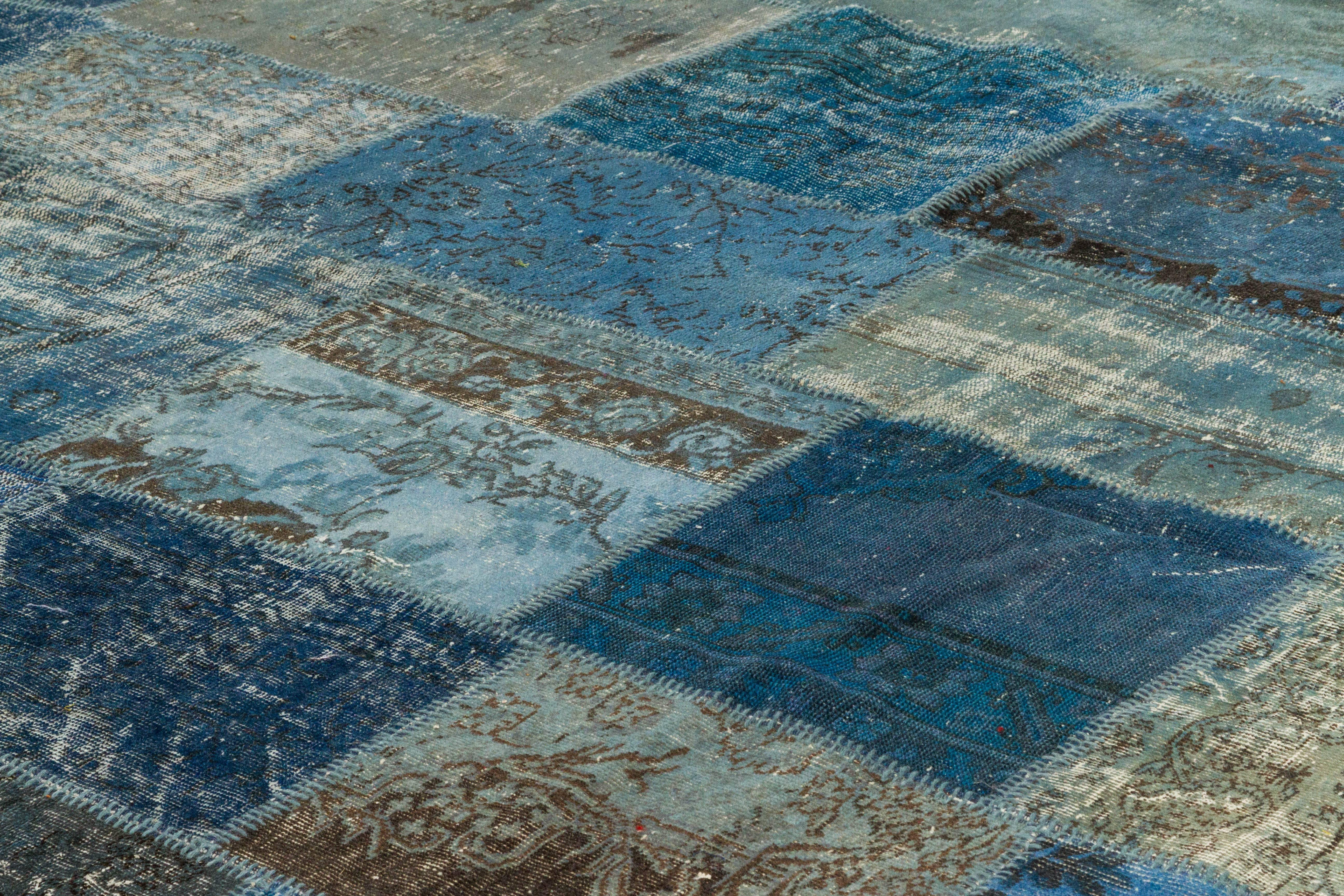 Contemporary Turkish Patchwork Rug