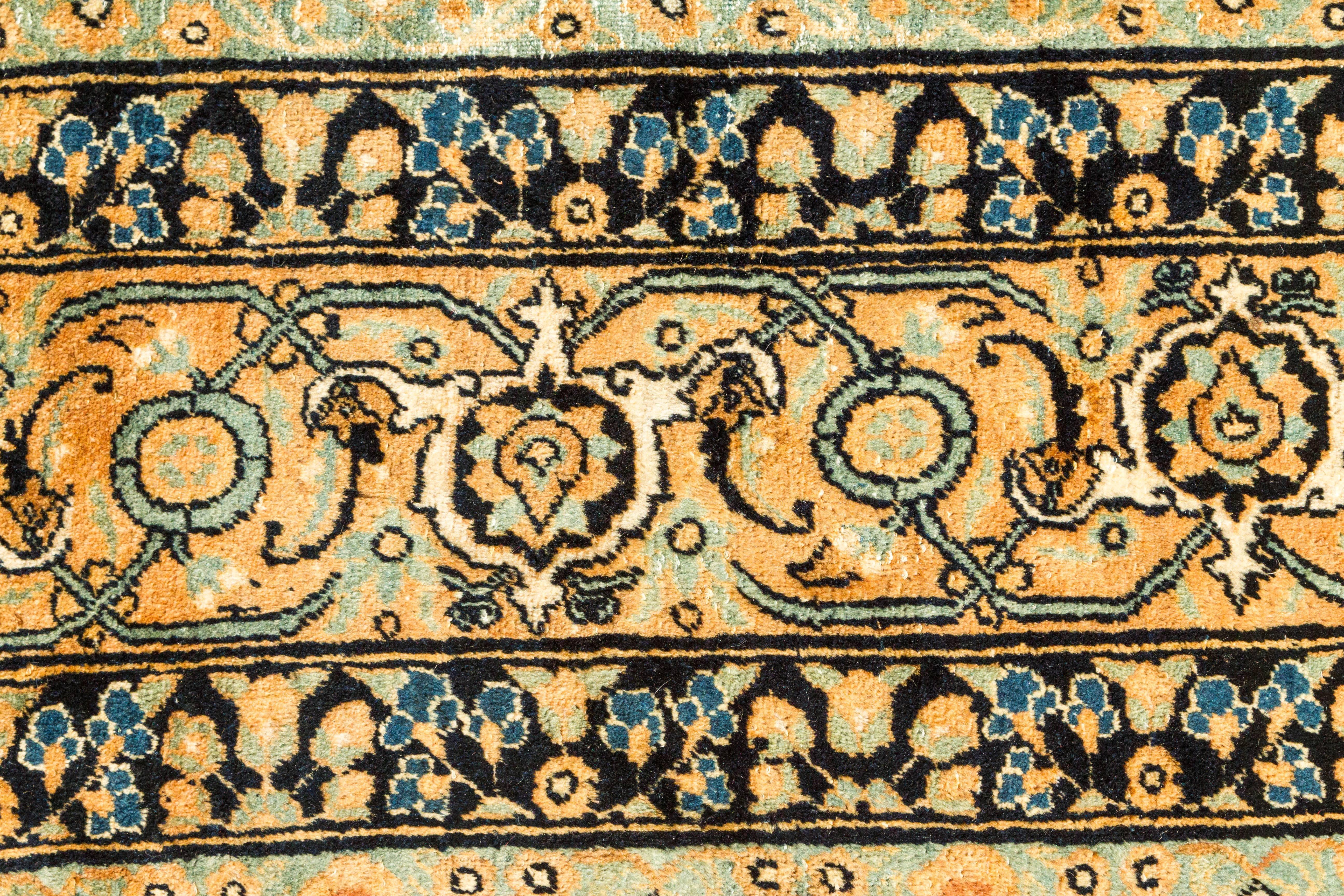 Hand-Knotted Antique Persian Tabriz For Sale