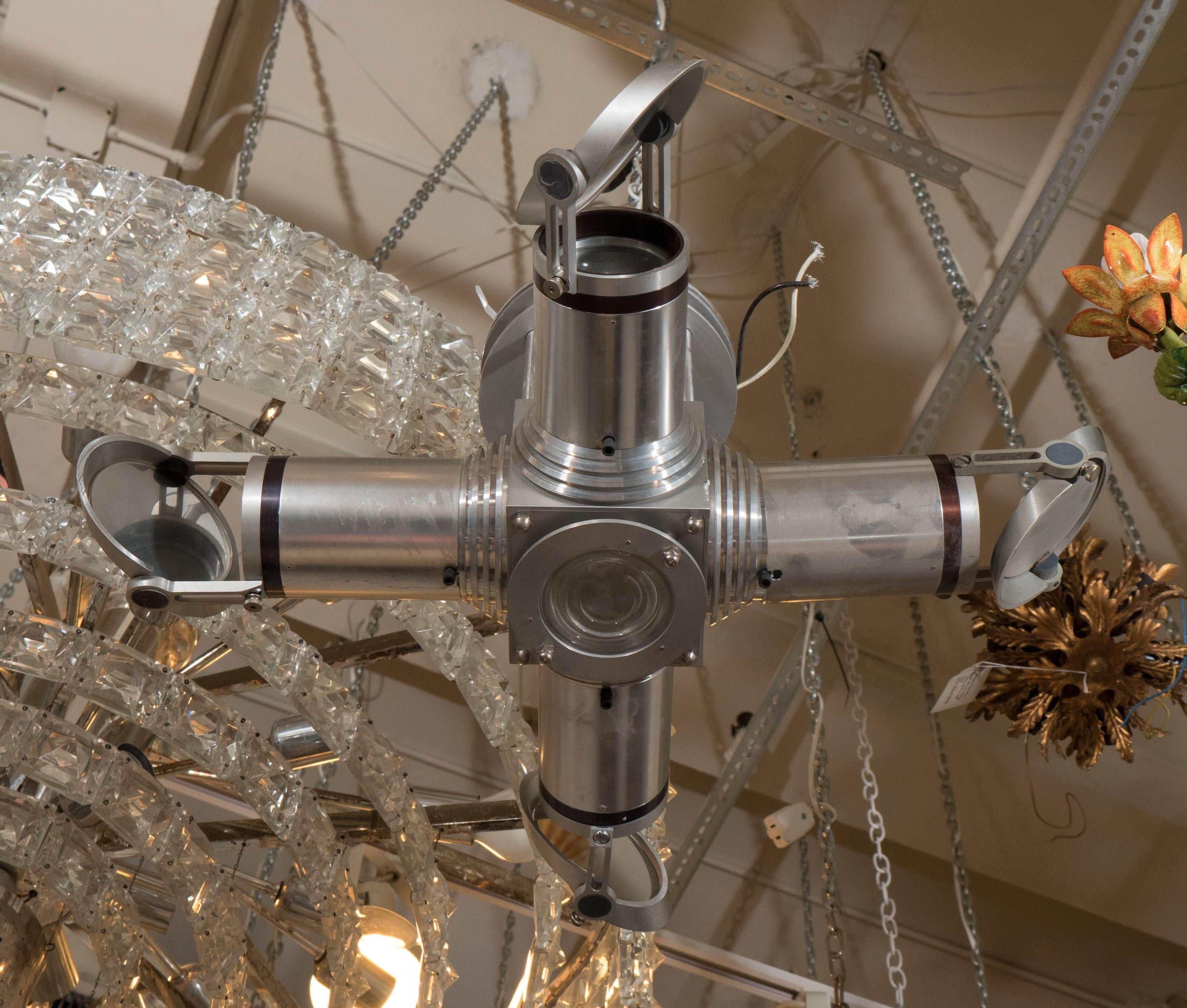 Space Age Style 'Telescope' Four-Arm Light Fixture In Good Condition In New York, NY
