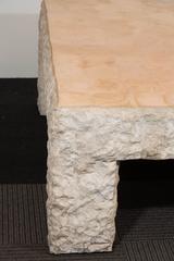Maitland-Smith Rough Edge Travertine Coffee Table