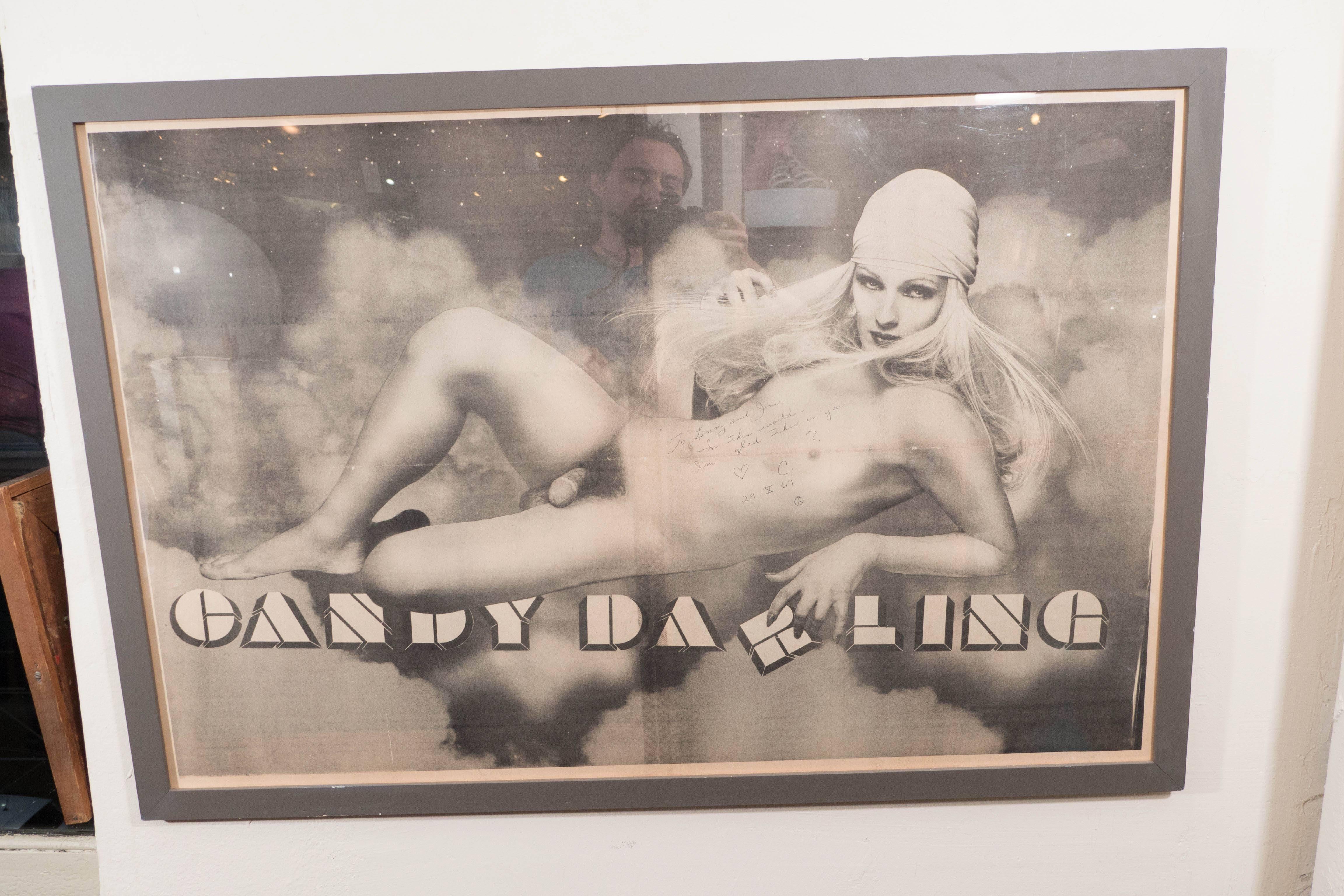Autographed Poster of Candy Darling 2