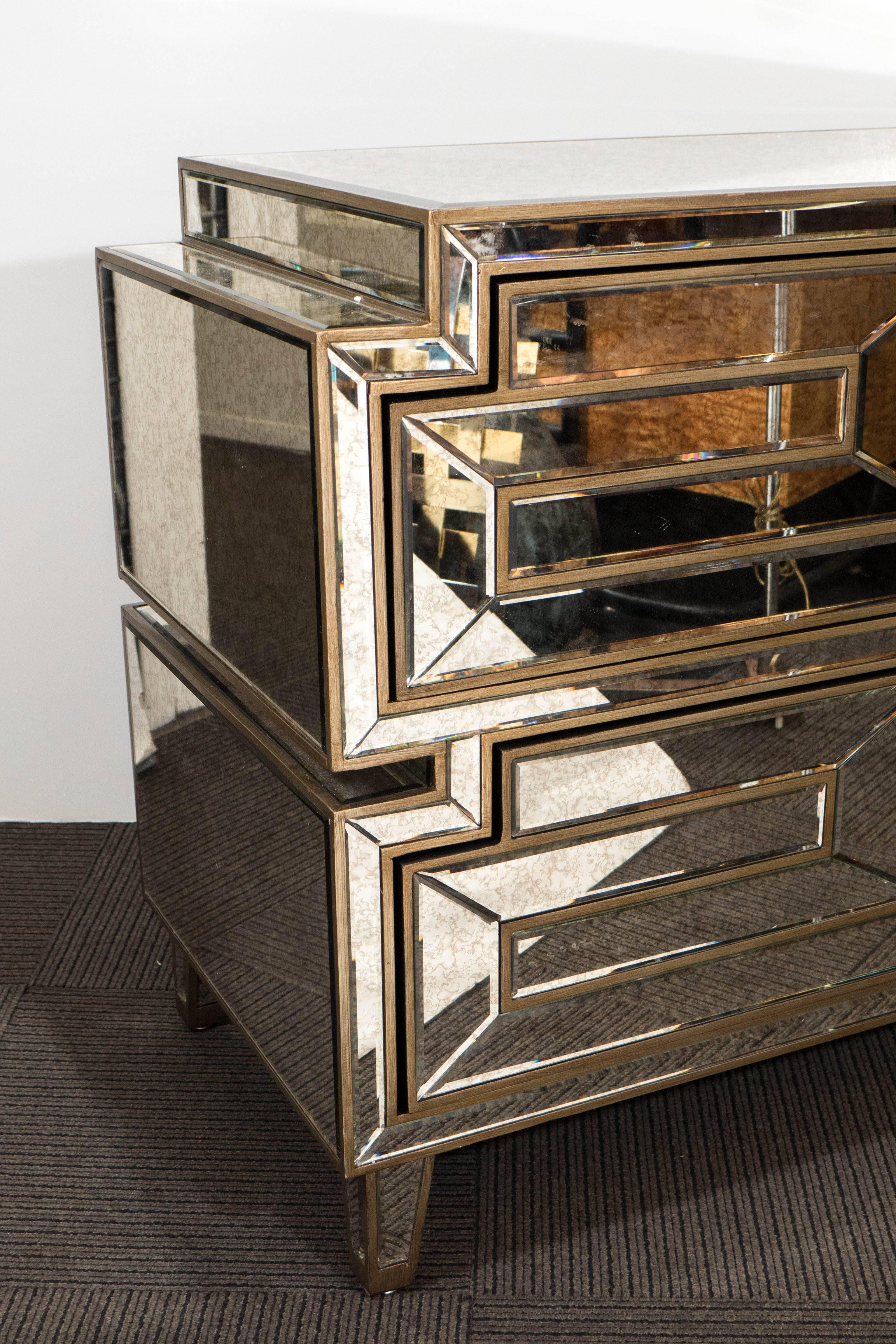 Custom-Made Hollywood Regency Style Night Stands 1